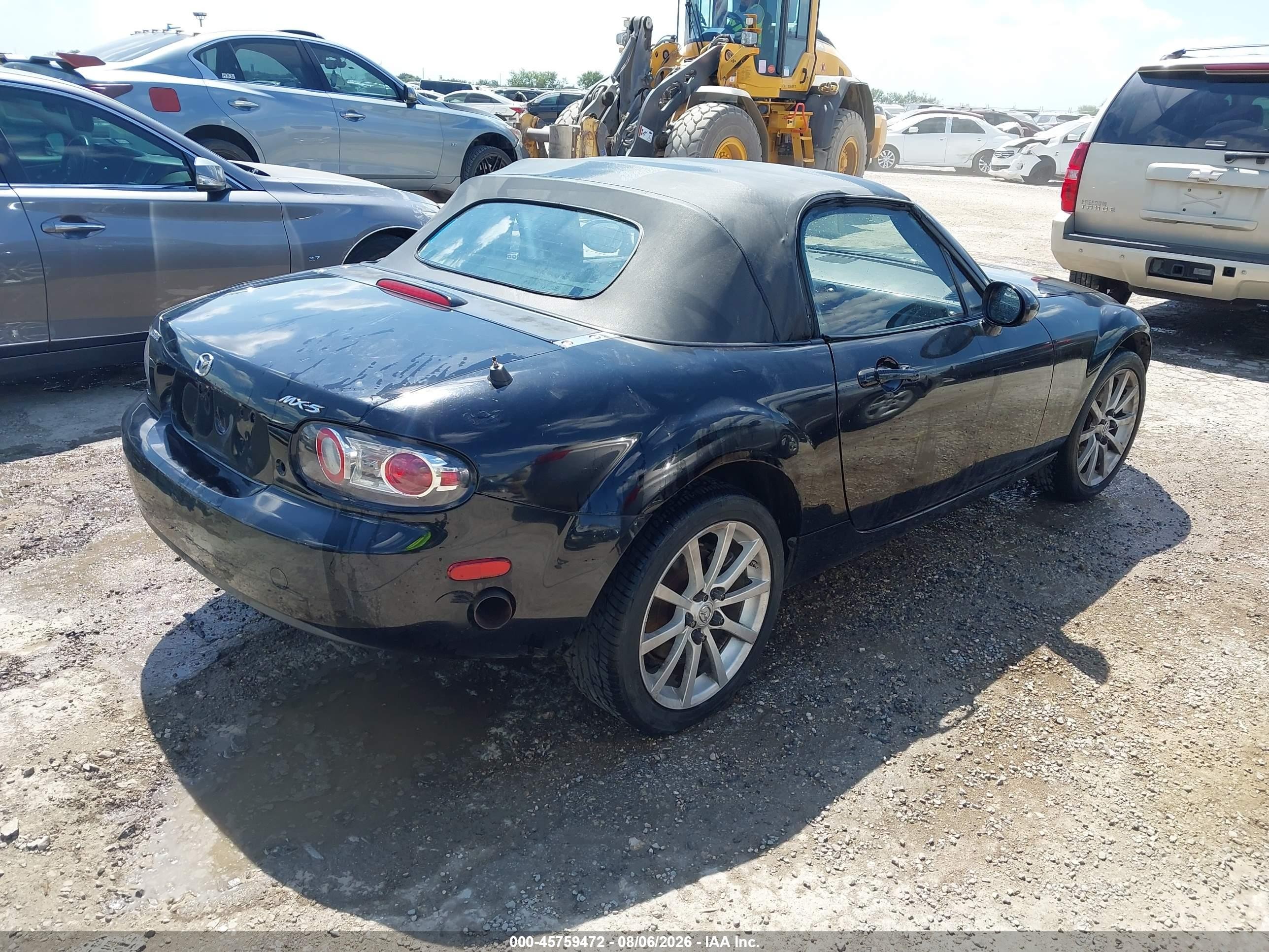 2008 Mazda Mx-5 Touring Black vin: JM1NC25F980140419