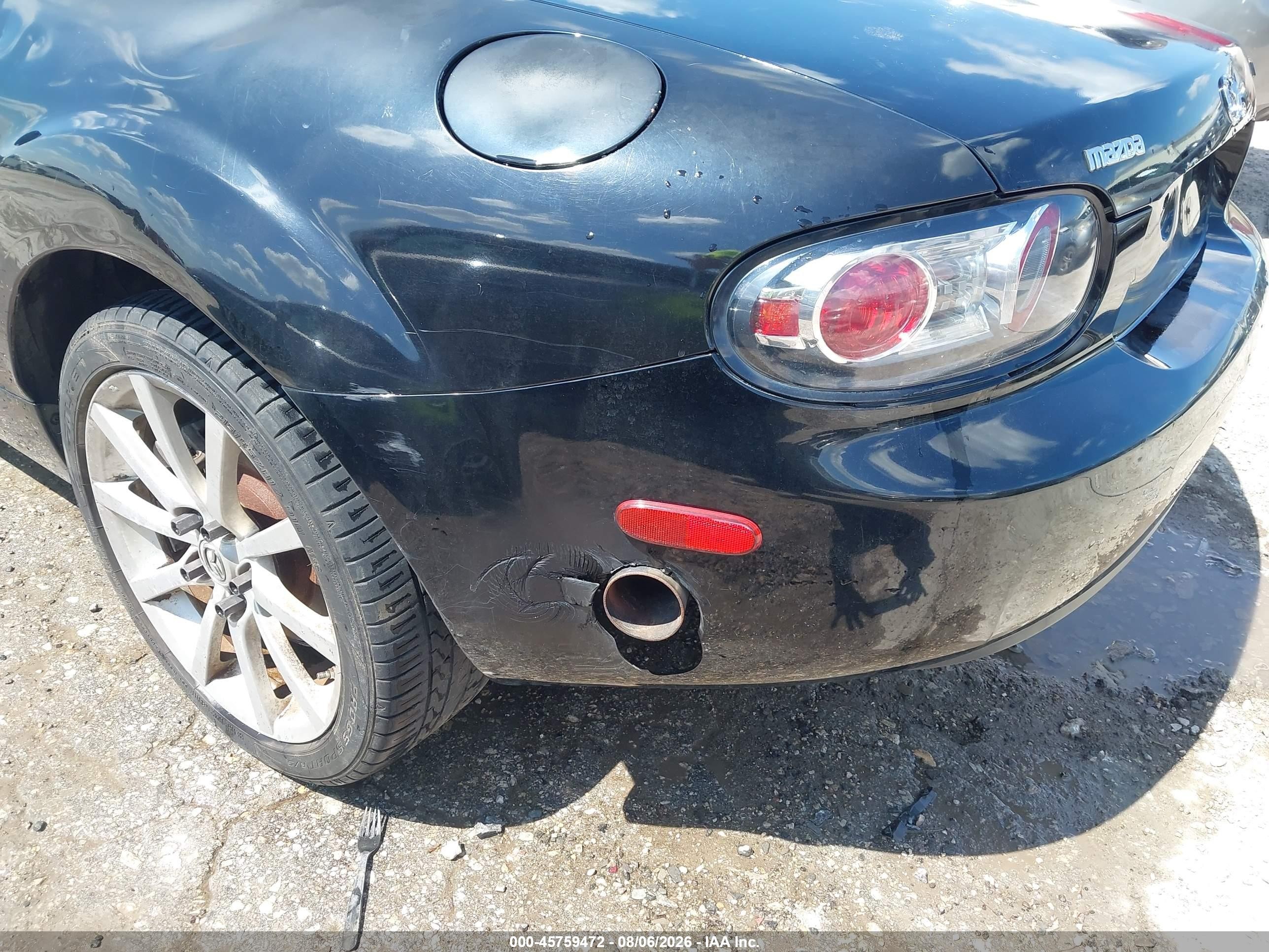 2008 Mazda Mx-5 Touring Black vin: JM1NC25F980140419