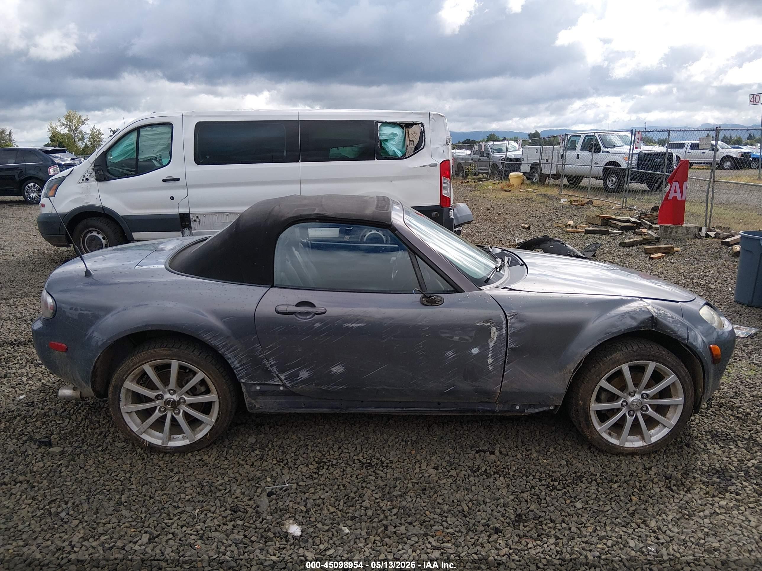 2006 Mazda Mx-5 Grand Touring Light Blue vin: JM1NC25FX60105188