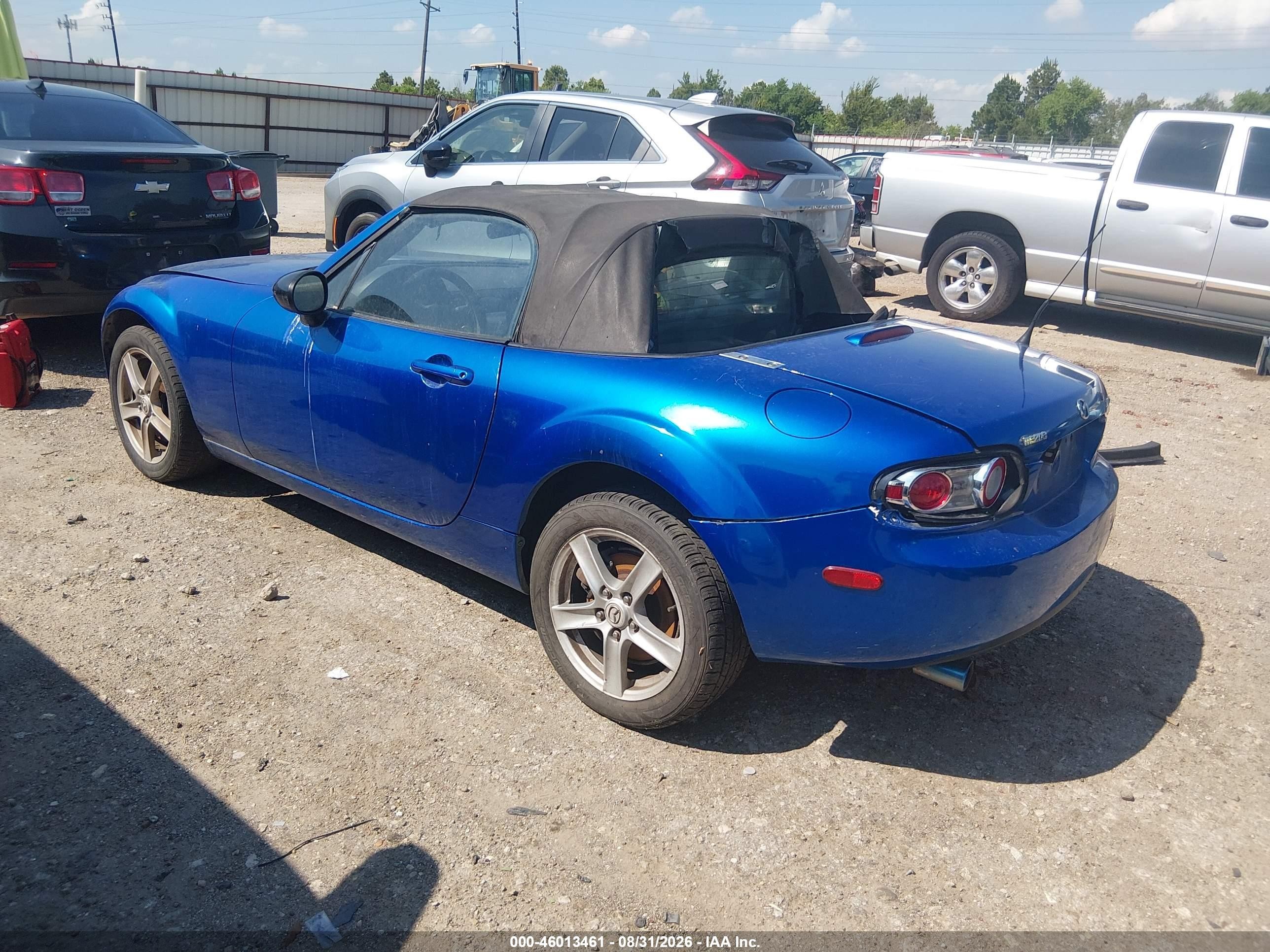 2006 Mazda Mx-5 Touring Blue vin: JM1NC25FX60109919