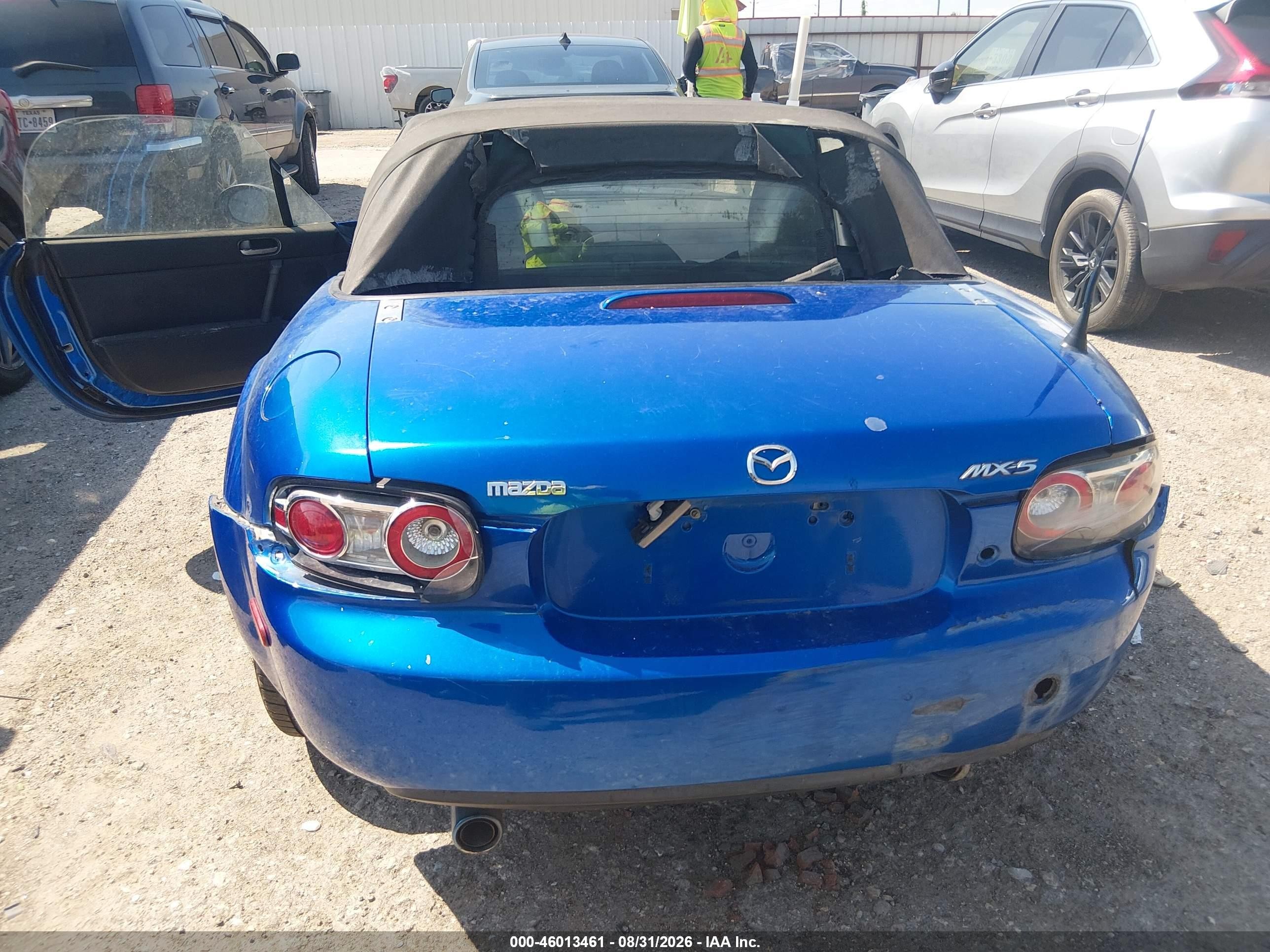 2006 Mazda Mx-5 Touring Blue vin: JM1NC25FX60109919