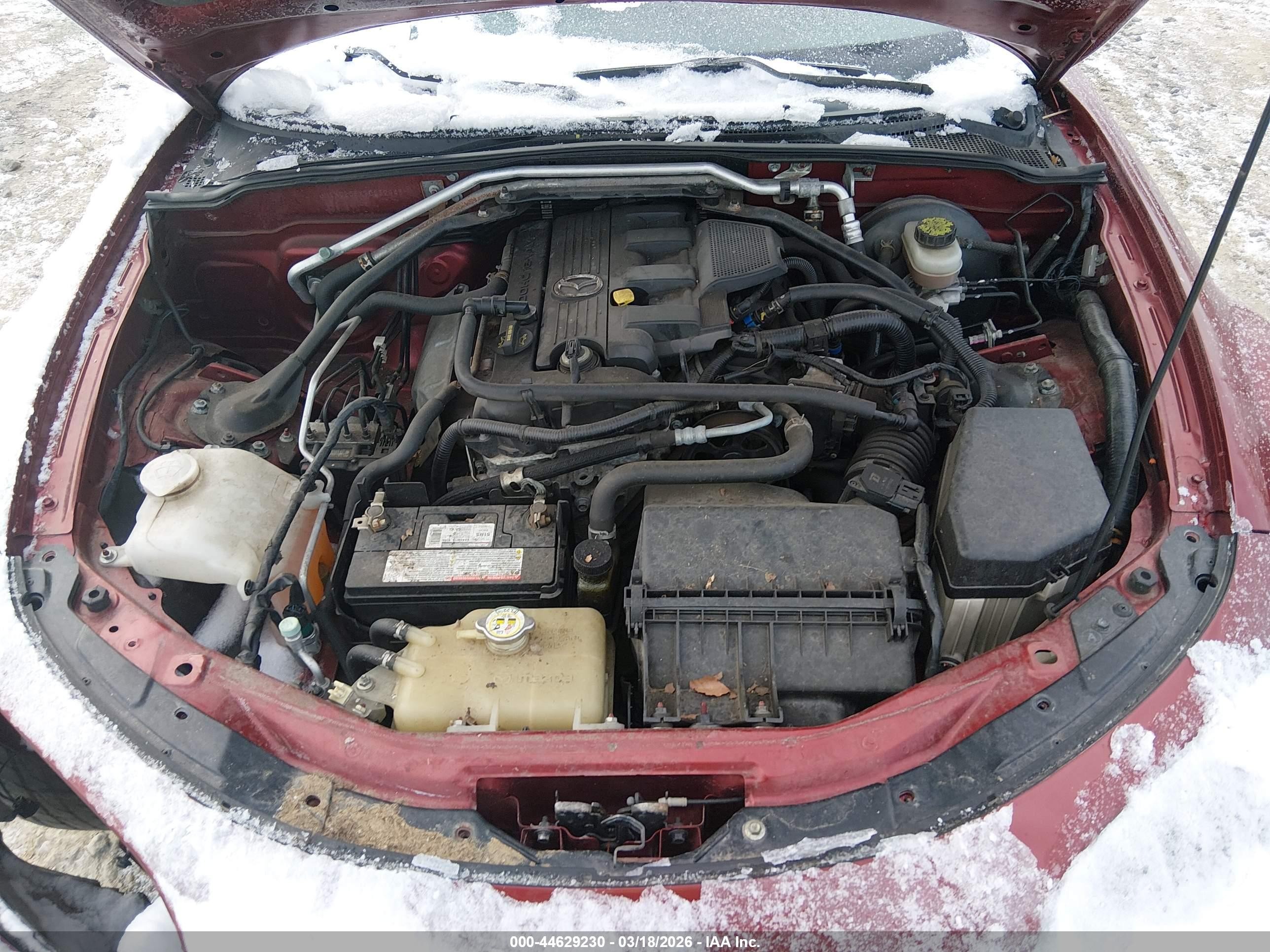 2007 Mazda Mx-5 Touring Red vin: JM1NC25FX70132943