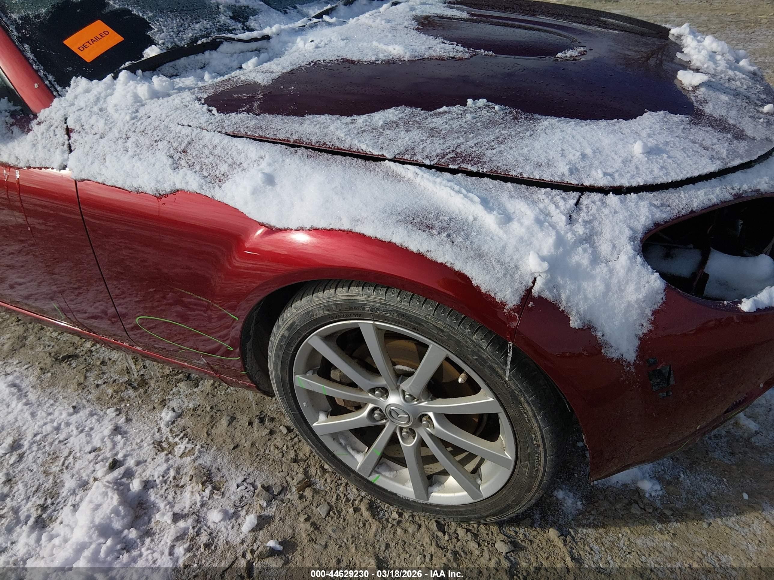 2007 Mazda Mx-5 Touring Red vin: JM1NC25FX70132943