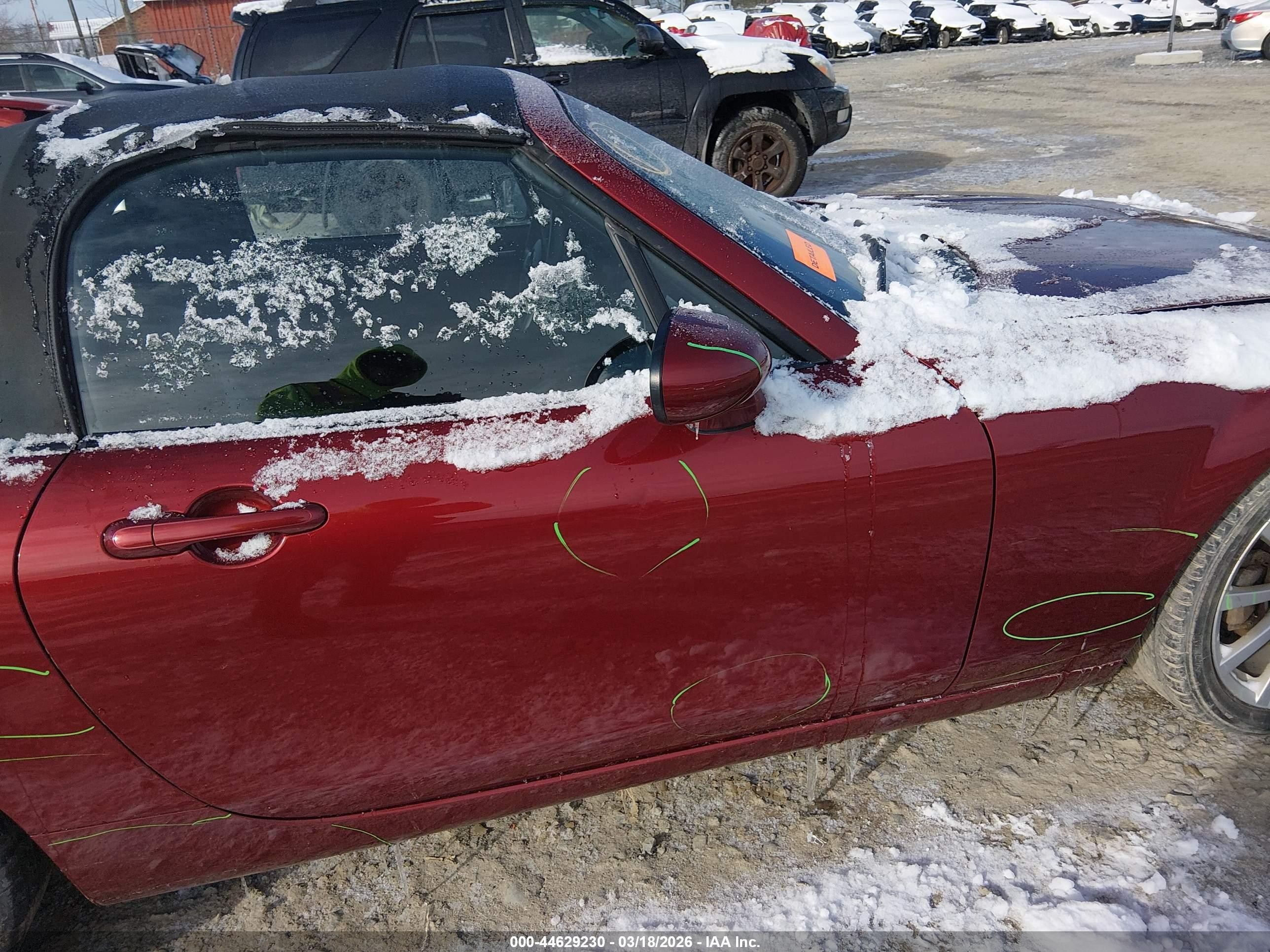 2007 Mazda Mx-5 Touring Red vin: JM1NC25FX70132943