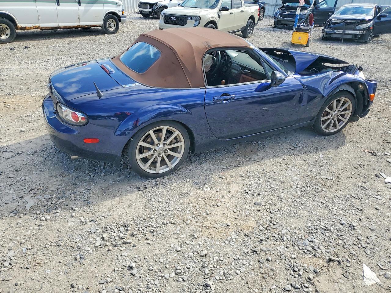 2007 Mazda Mx-5 Miata Синий vin: JM1NC25FX70133803