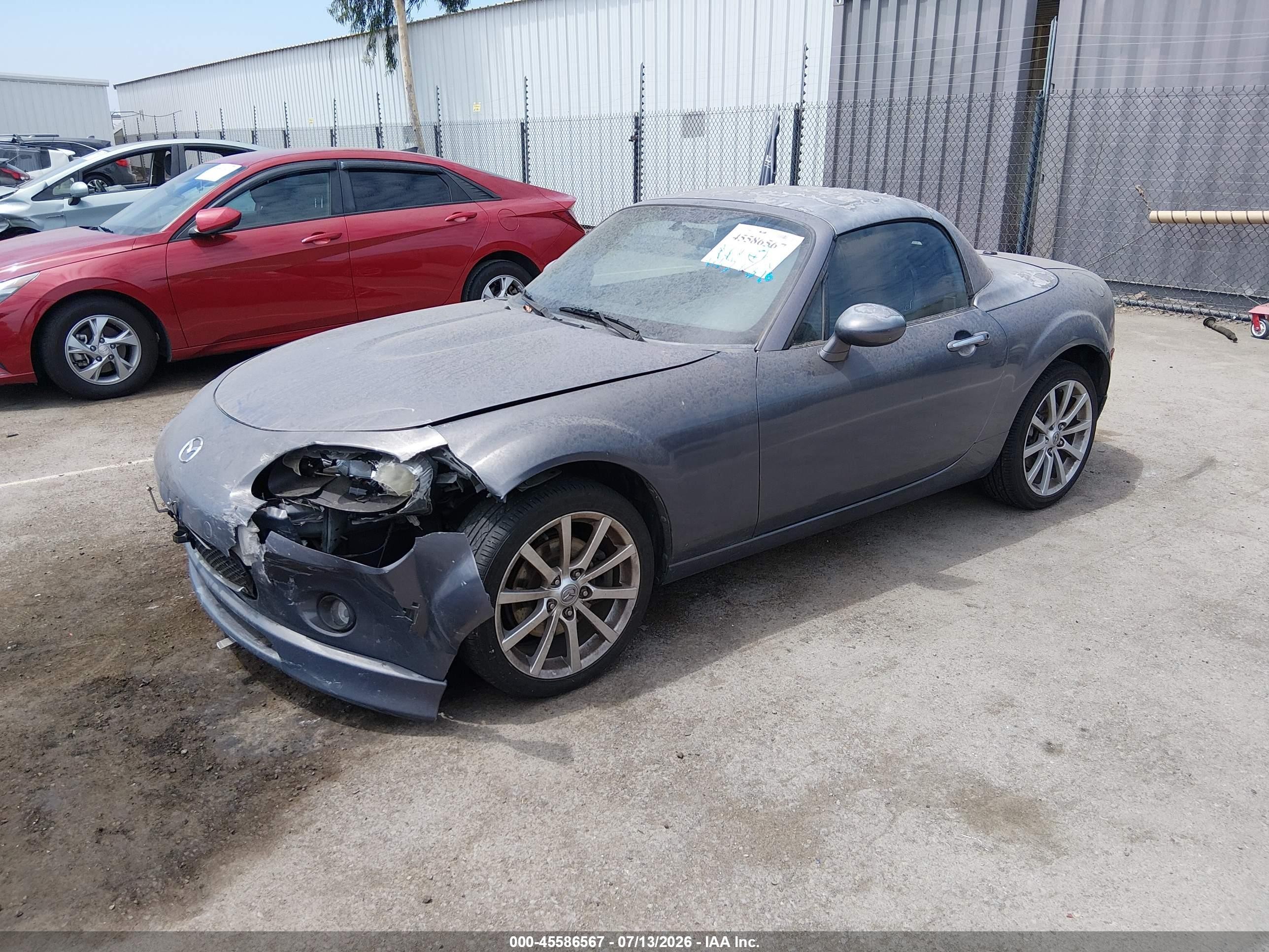 2007 Mazda Mx-5 Grand Touring Silver vin: JM1NC26F070136529