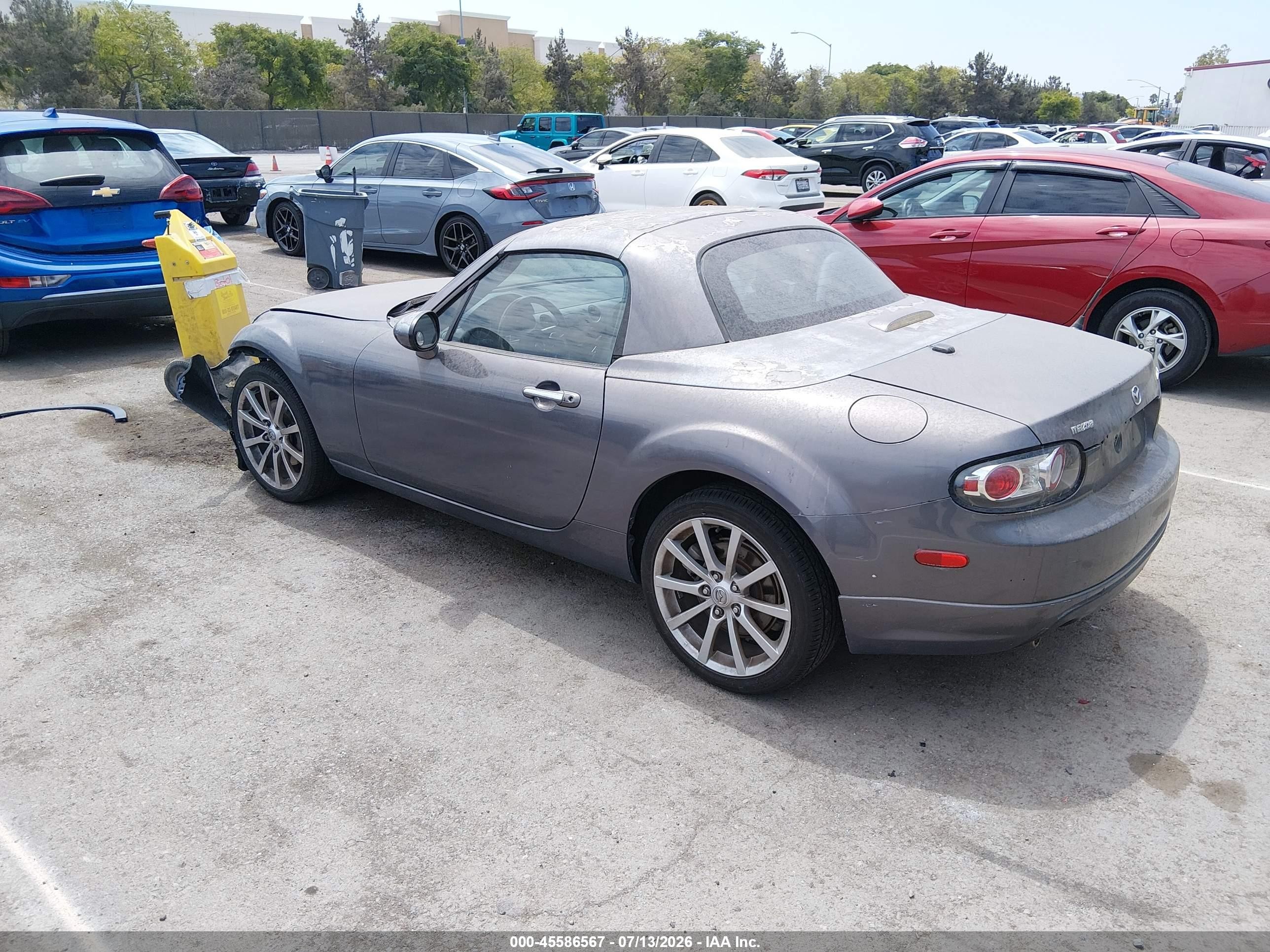 2007 Mazda Mx-5 Grand Touring Silver vin: JM1NC26F070136529