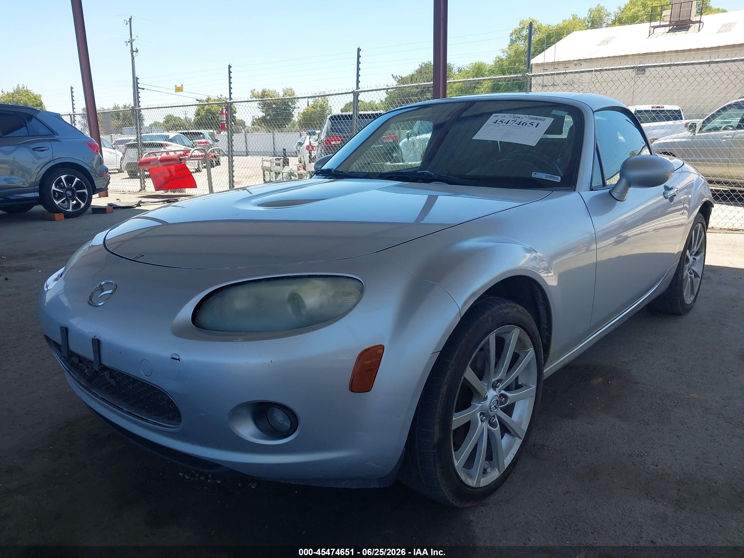 2008 Mazda Mx-5 Grand Touring Silver vin: JM1NC26F080141862