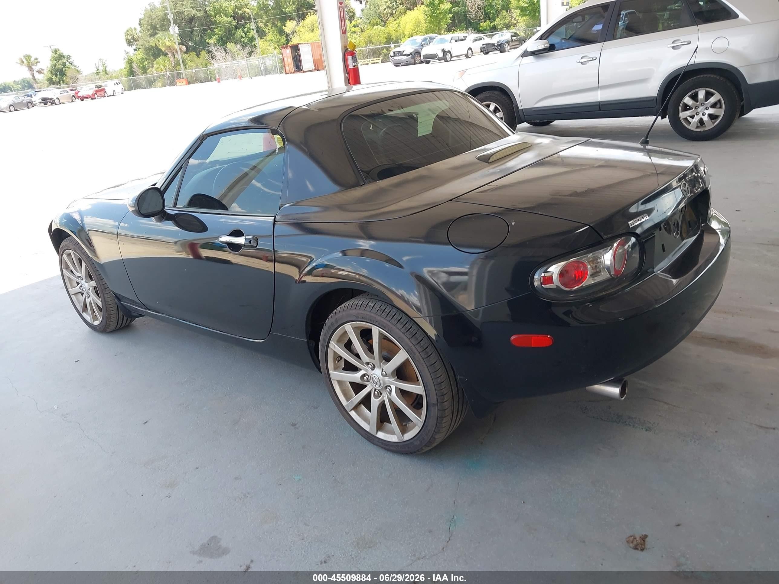 2008 Mazda Mx-5 Grand Touring Black vin: JM1NC26F080157026