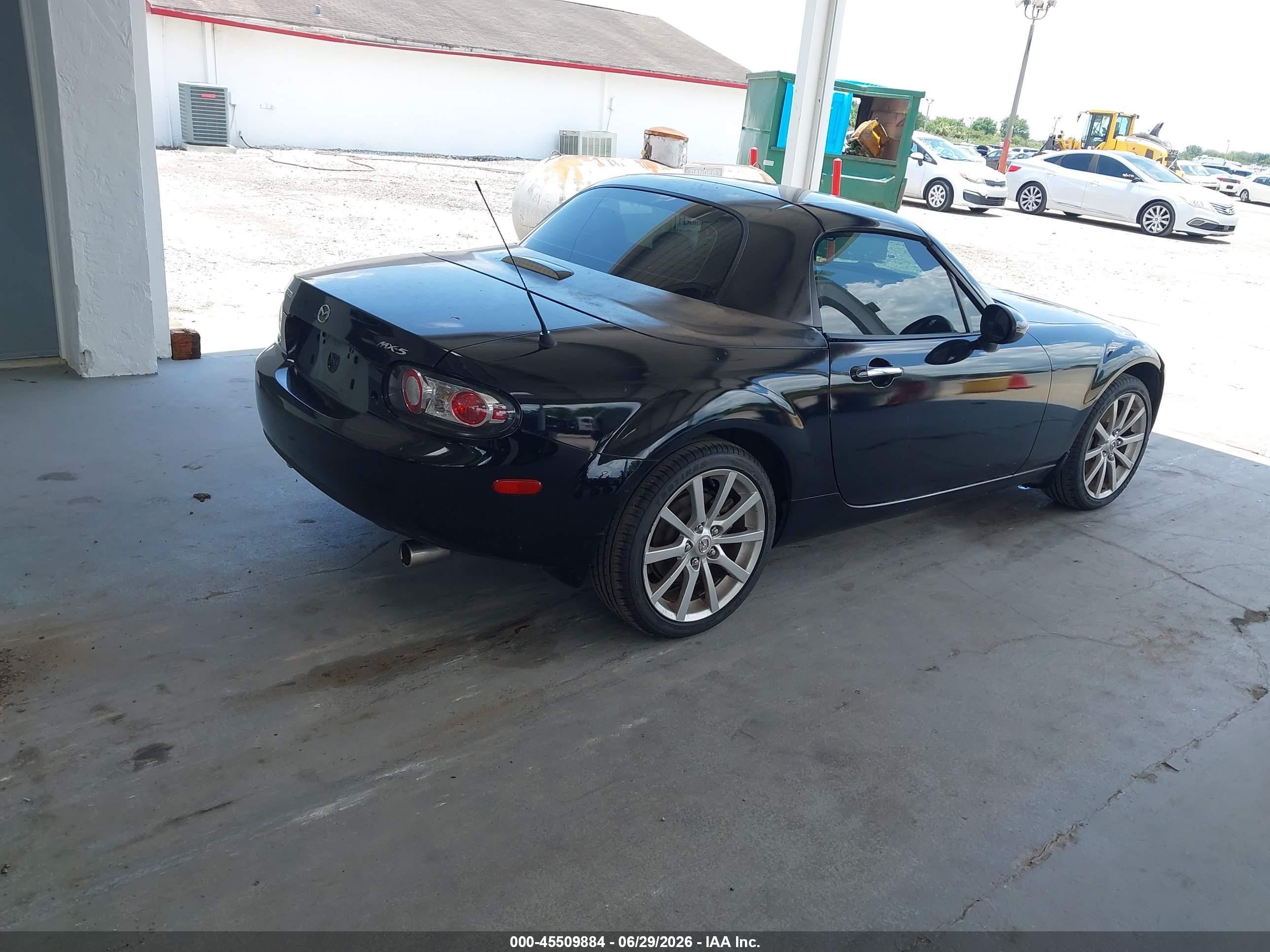 2008 Mazda Mx-5 Grand Touring Black vin: JM1NC26F080157026