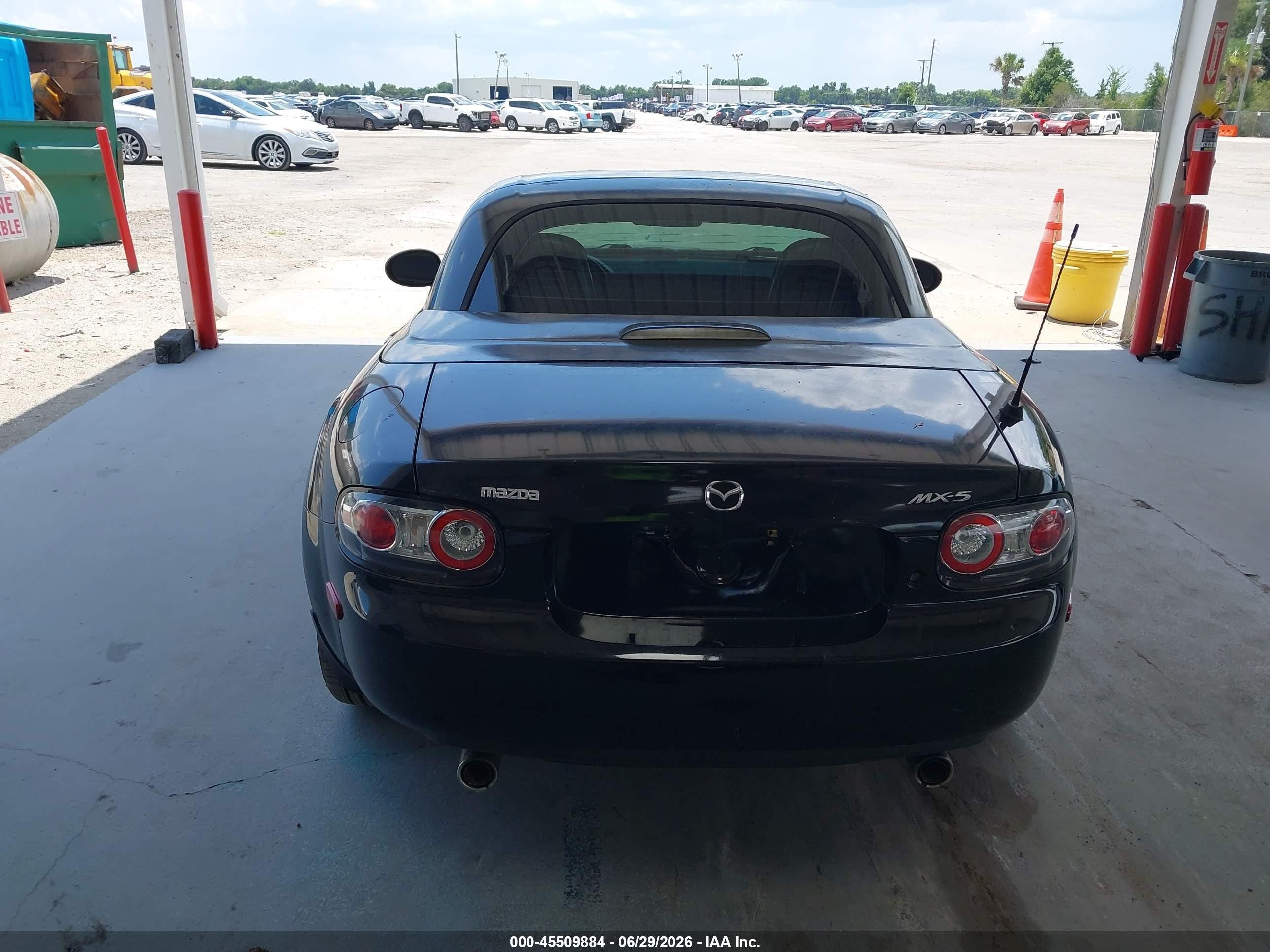 2008 Mazda Mx-5 Grand Touring Black vin: JM1NC26F080157026