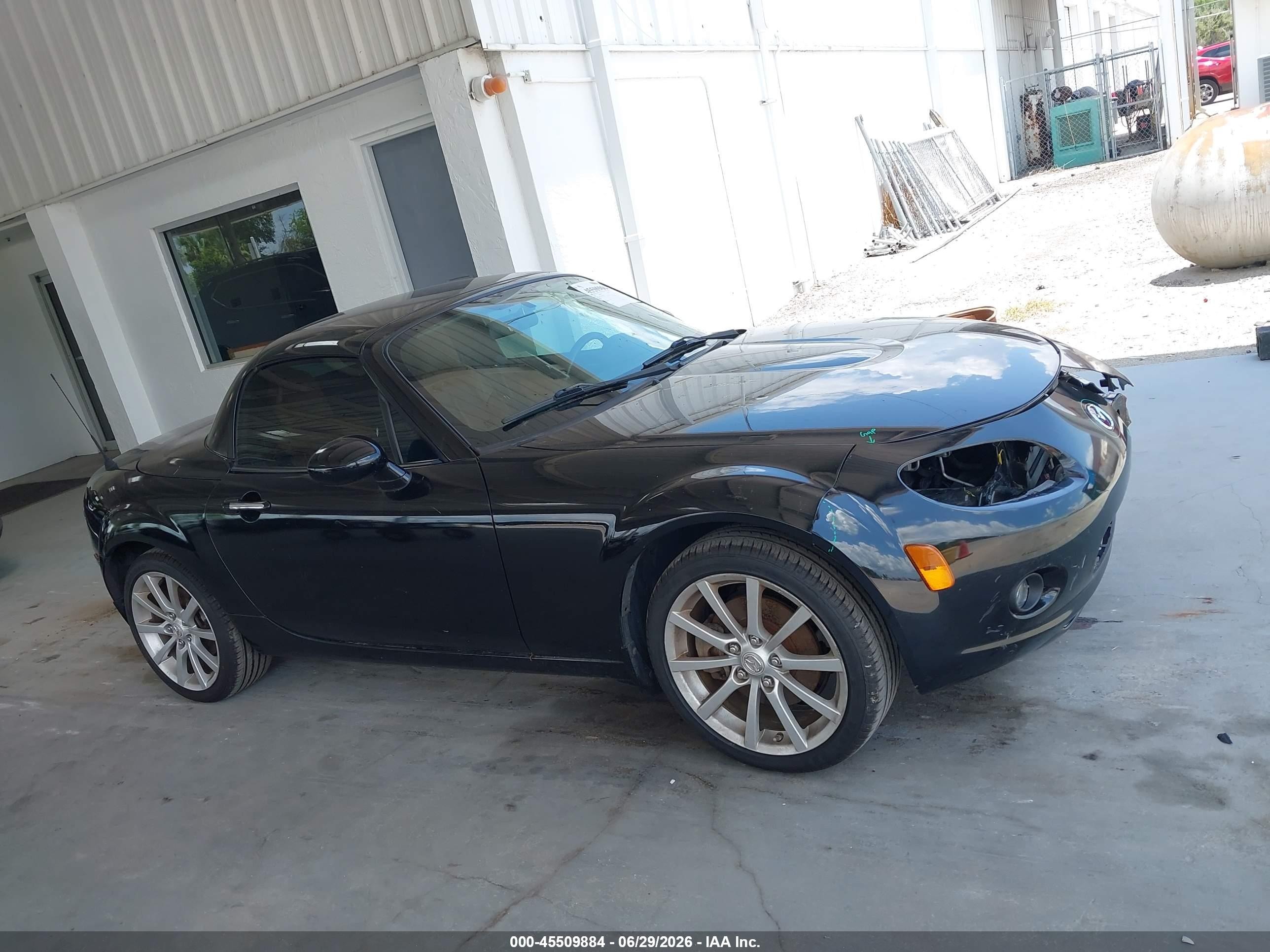 2008 Mazda Mx-5 Grand Touring Black vin: JM1NC26F080157026