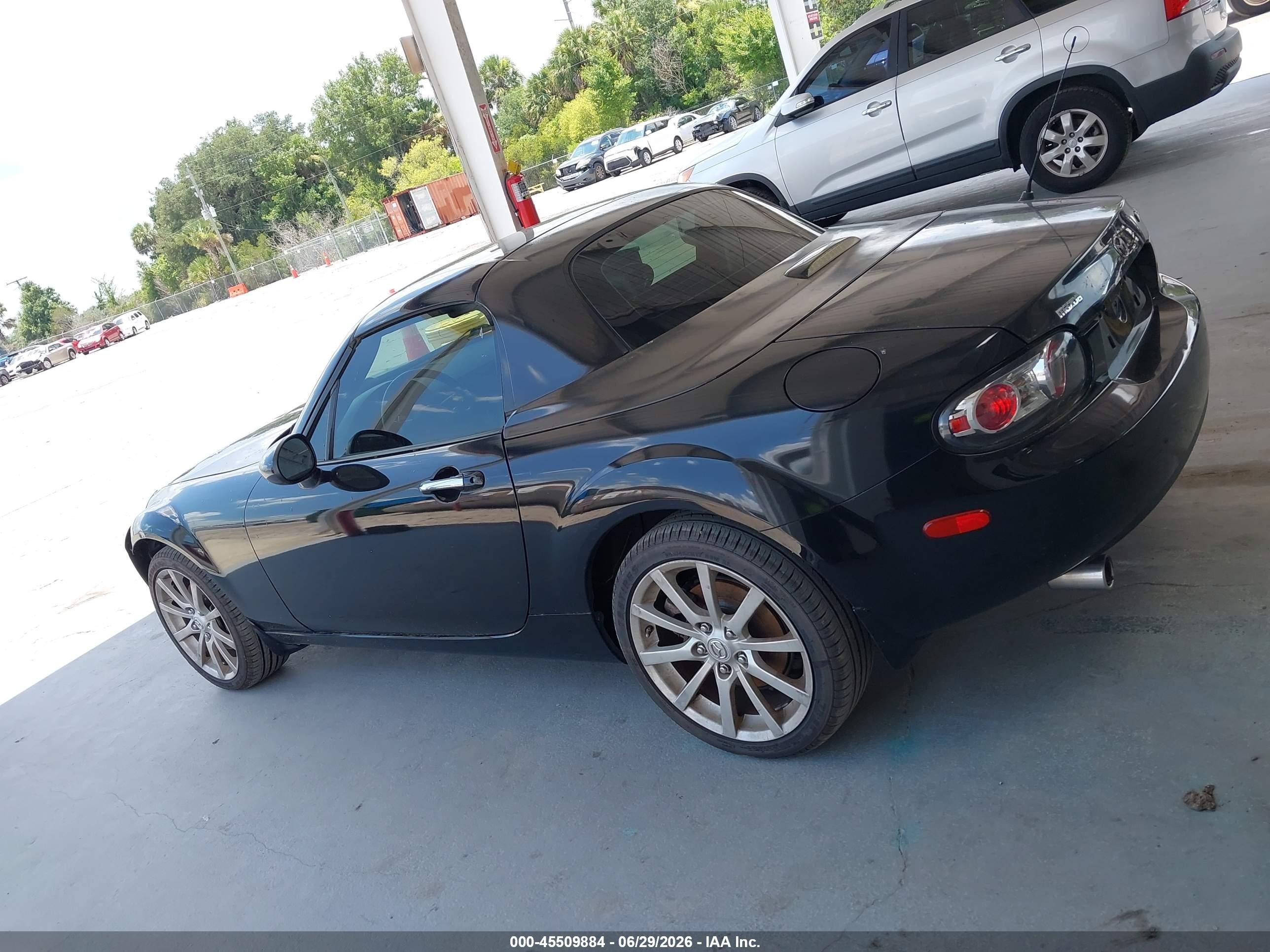 2008 Mazda Mx-5 Grand Touring Black vin: JM1NC26F080157026