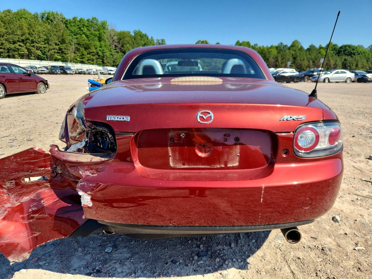 2008 Mazda Mx-5 Miata Red vin: JM1NC26F180149985