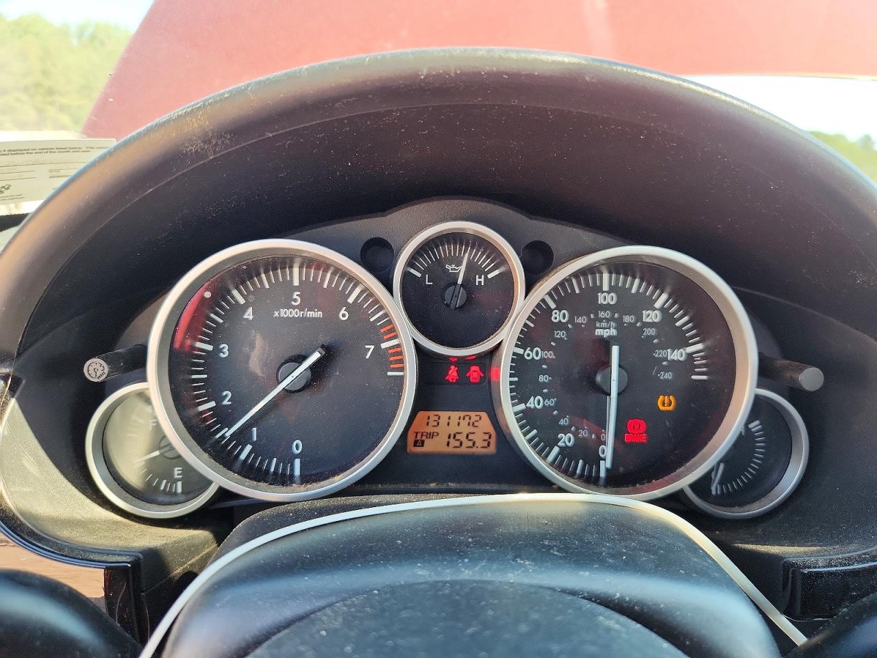 2008 Mazda Mx-5 Miata Red vin: JM1NC26F180149985