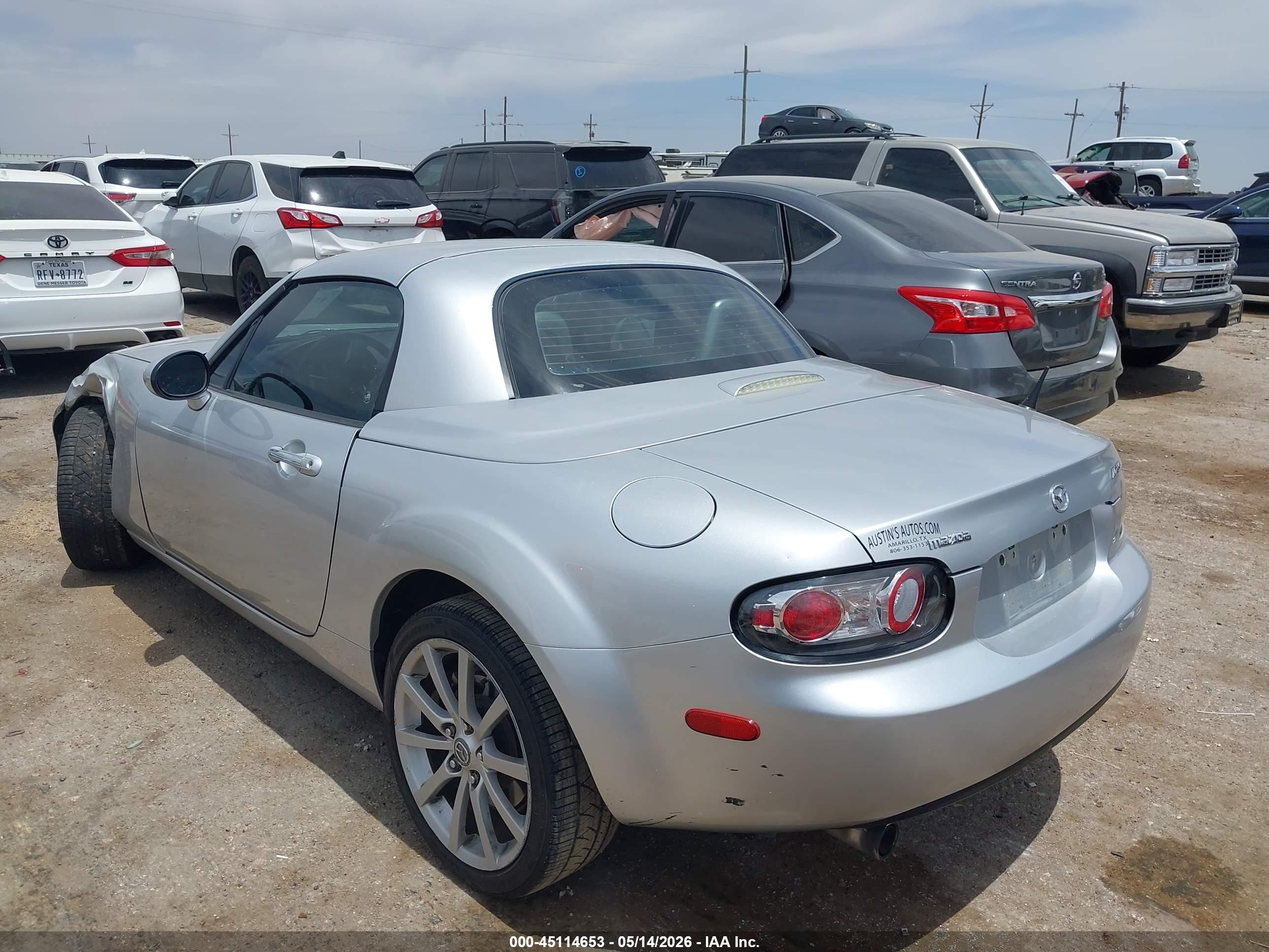 2008 Mazda Mx-5 Touring Silver vin: JM1NC26F180154524