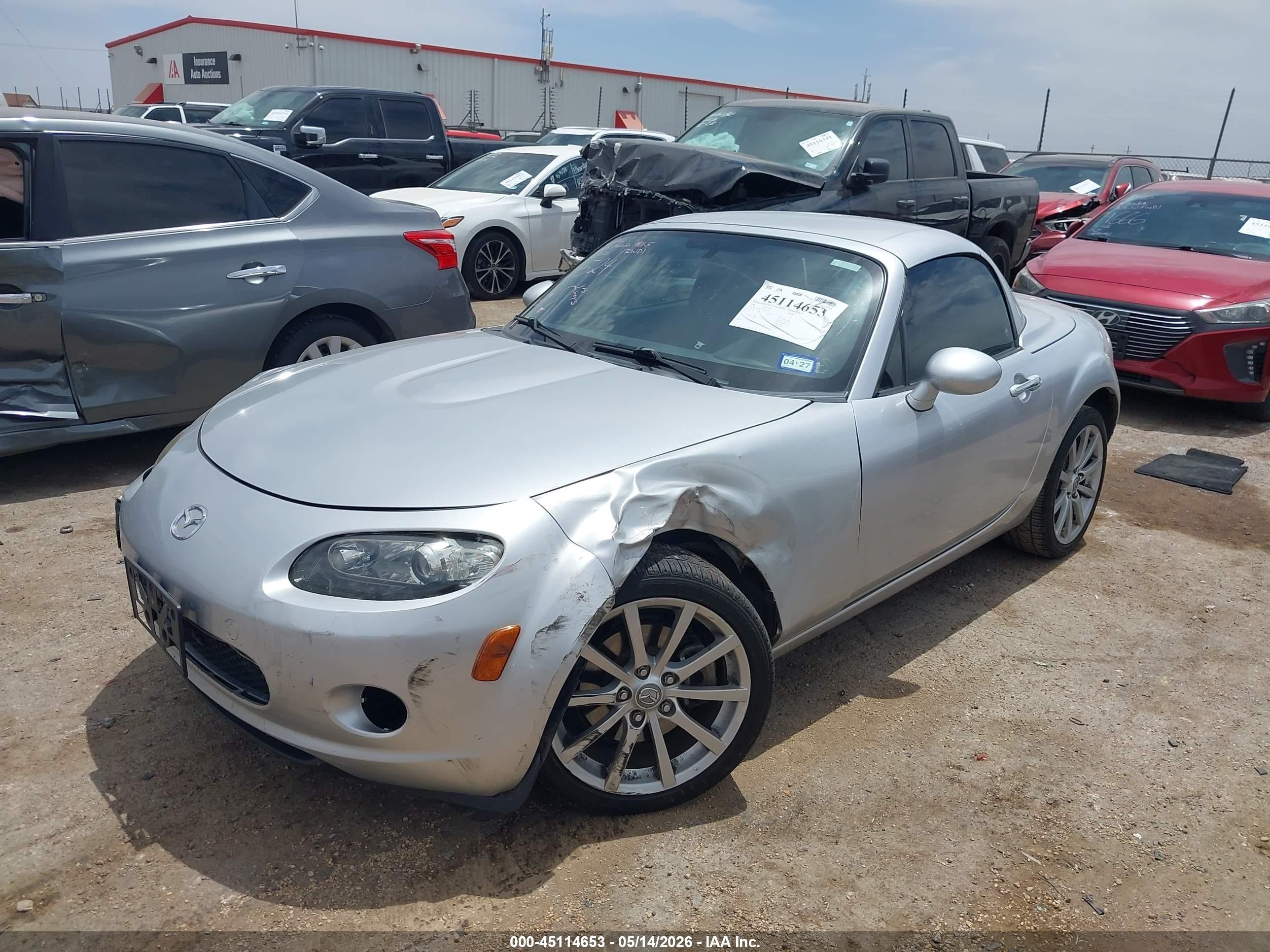 2008 Mazda Mx-5 Touring Silver vin: JM1NC26F180154524