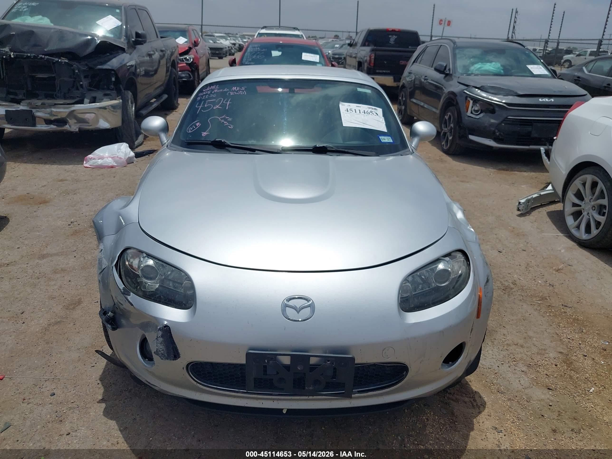 2008 Mazda Mx-5 Touring Silver vin: JM1NC26F180154524