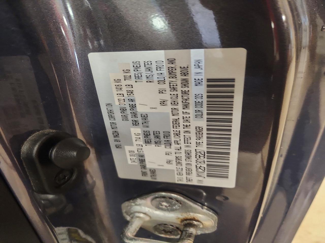 2008 Mazda Miata Gray vin: JM1NC26F180156287