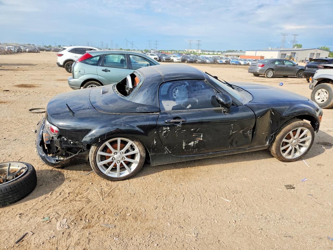 2008 Mazda Mx-5 Miata Black vin: JM1NC26F280144309