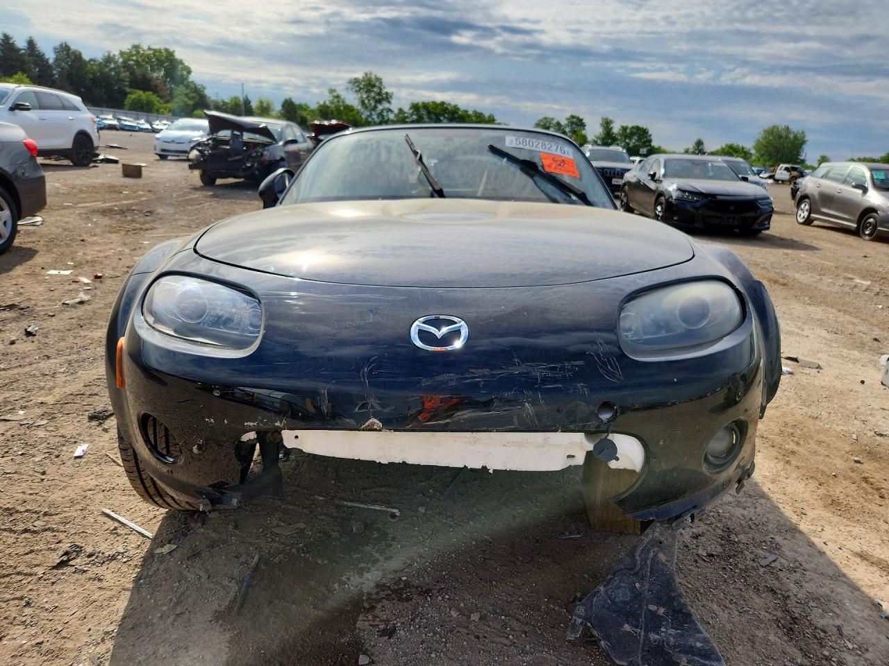 2008 Mazda Mx-5 Miata Black vin: JM1NC26F280144309