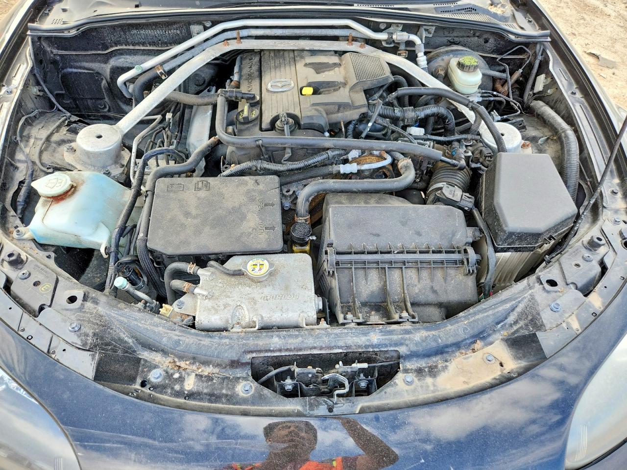 2008 Mazda Mx-5 Miata Black vin: JM1NC26F280144309