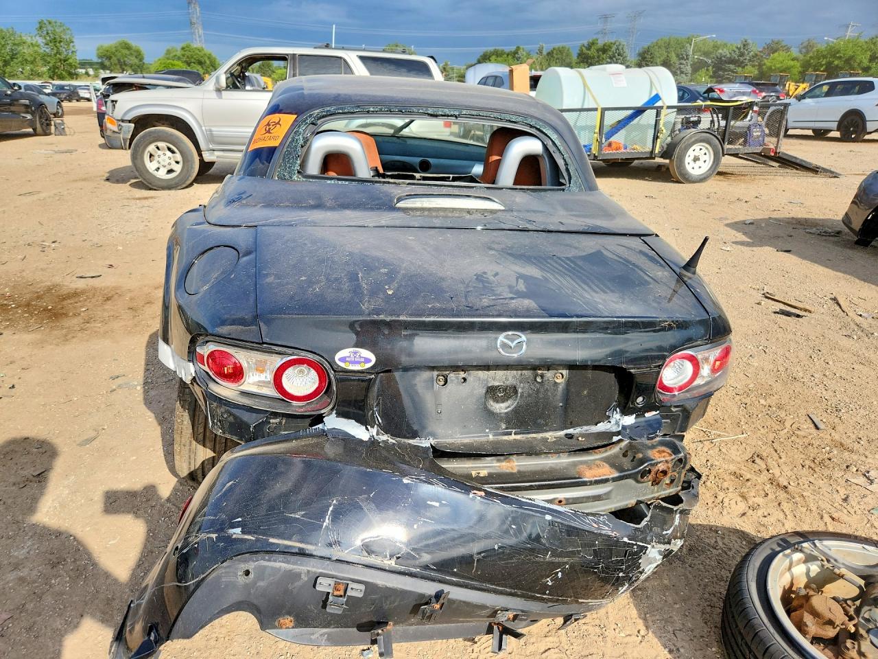 2008 Mazda Mx-5 Miata Black vin: JM1NC26F280144309