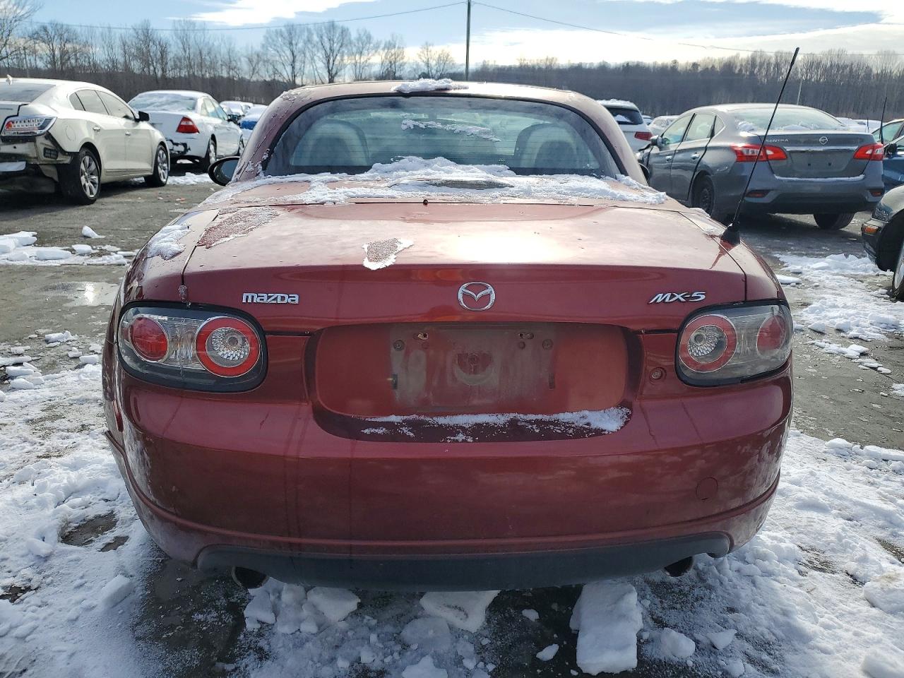 2008 Mazda Mx-5 Miata Burgundy vin: JM1NC26F380156467