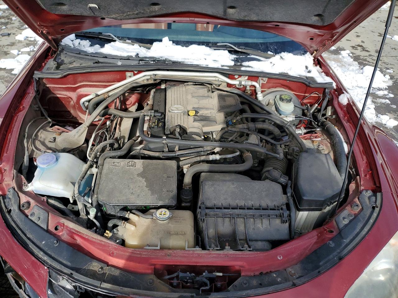 2008 Mazda Mx-5 Miata Burgundy vin: JM1NC26F380156467