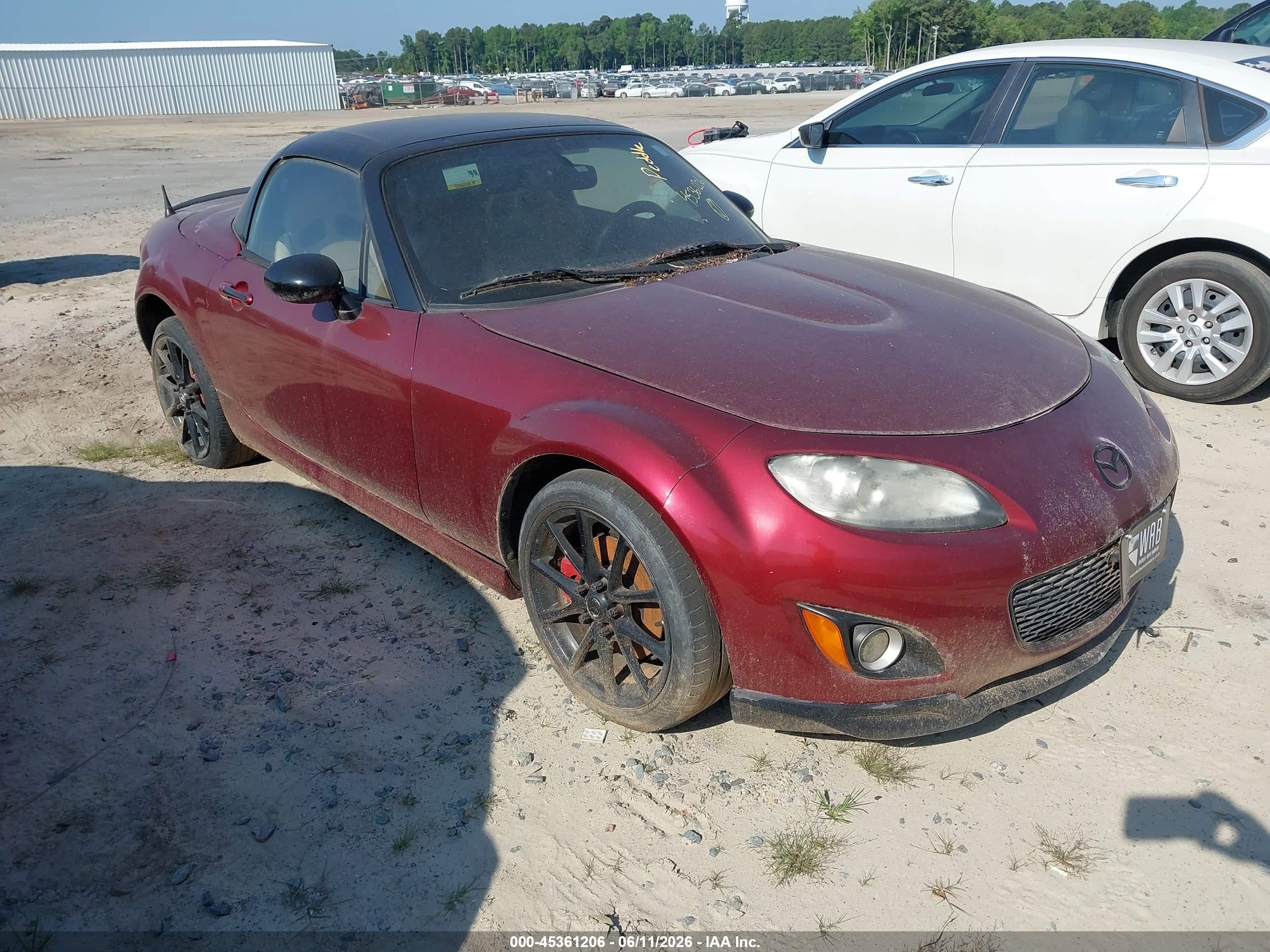 2009 Mazda Mx-5 Miata Grand Touring Burgundy vin: JM1NC26F490202454
