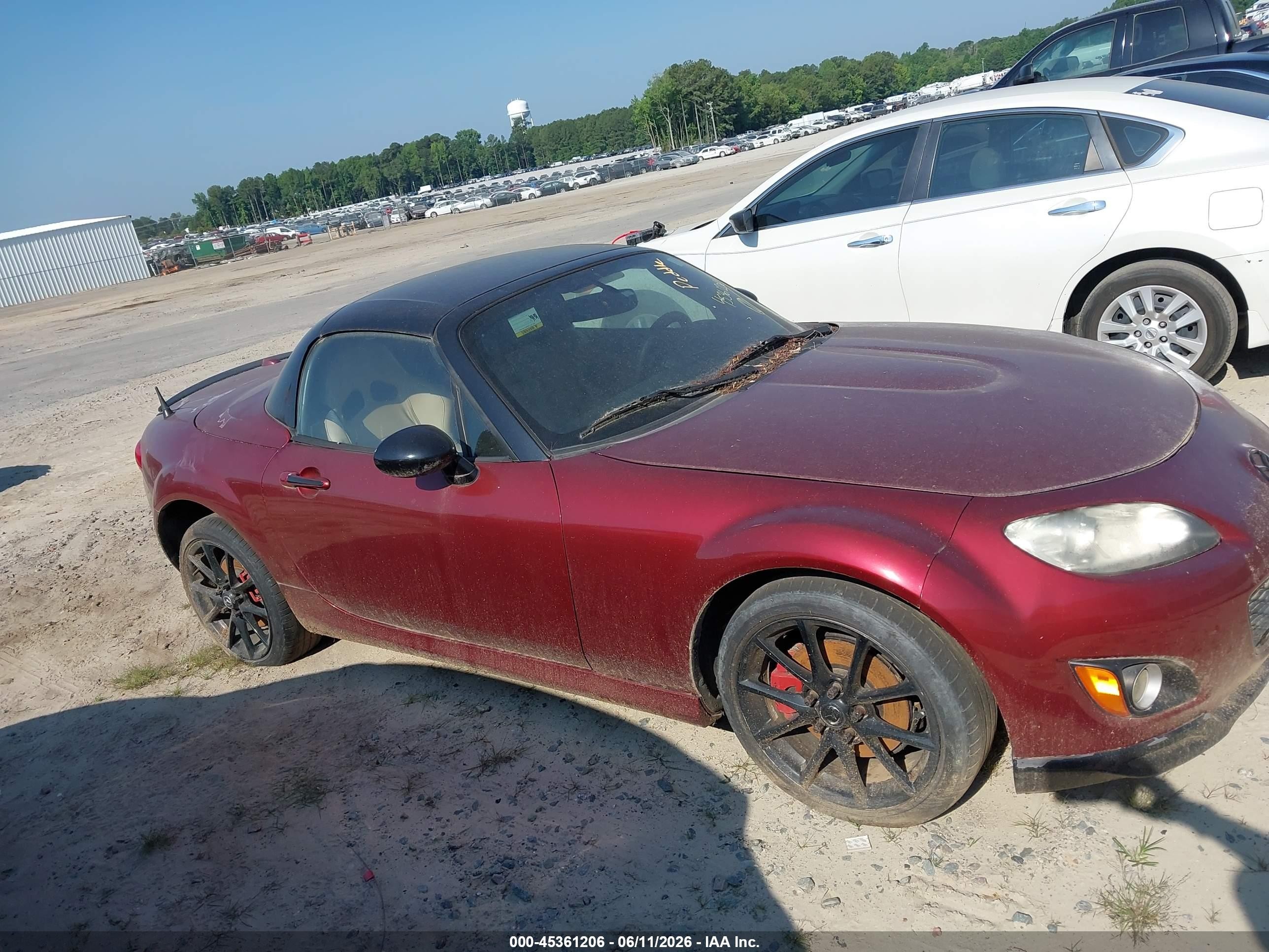 2009 Mazda Mx-5 Miata Grand Touring Burgundy vin: JM1NC26F490202454