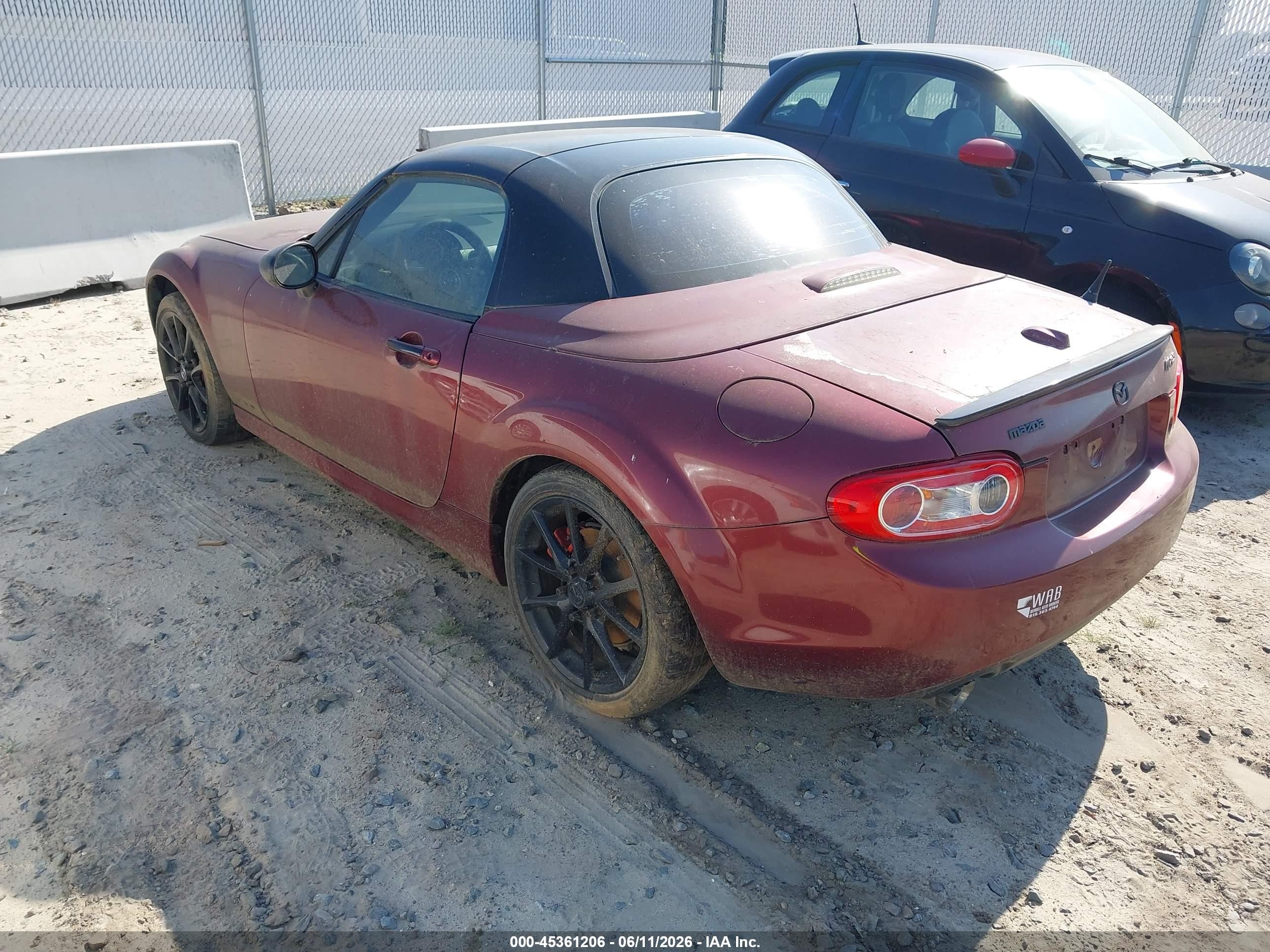 2009 Mazda Mx-5 Miata Grand Touring Burgundy vin: JM1NC26F490202454