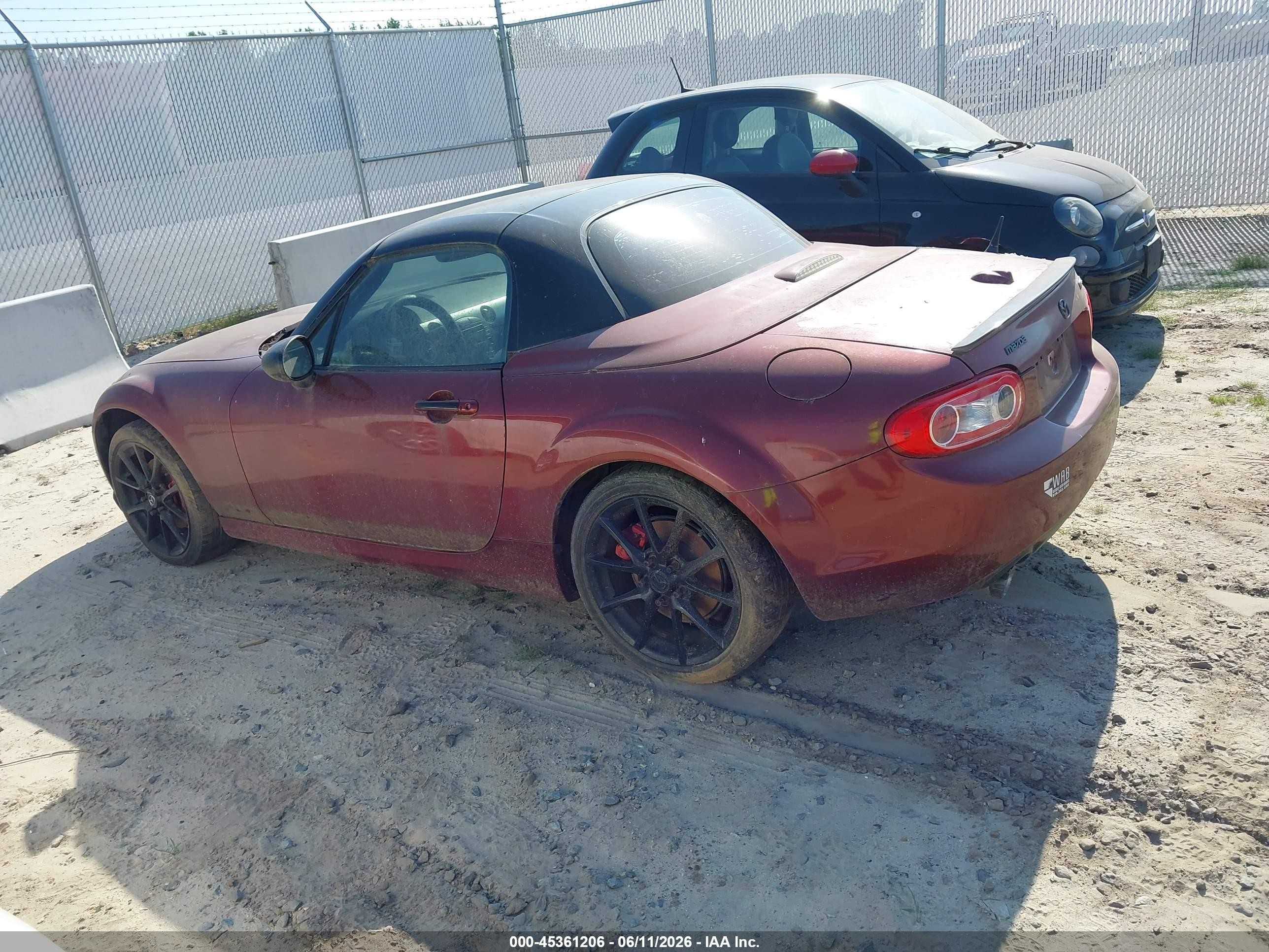 2009 Mazda Mx-5 Miata Grand Touring Burgundy vin: JM1NC26F490202454