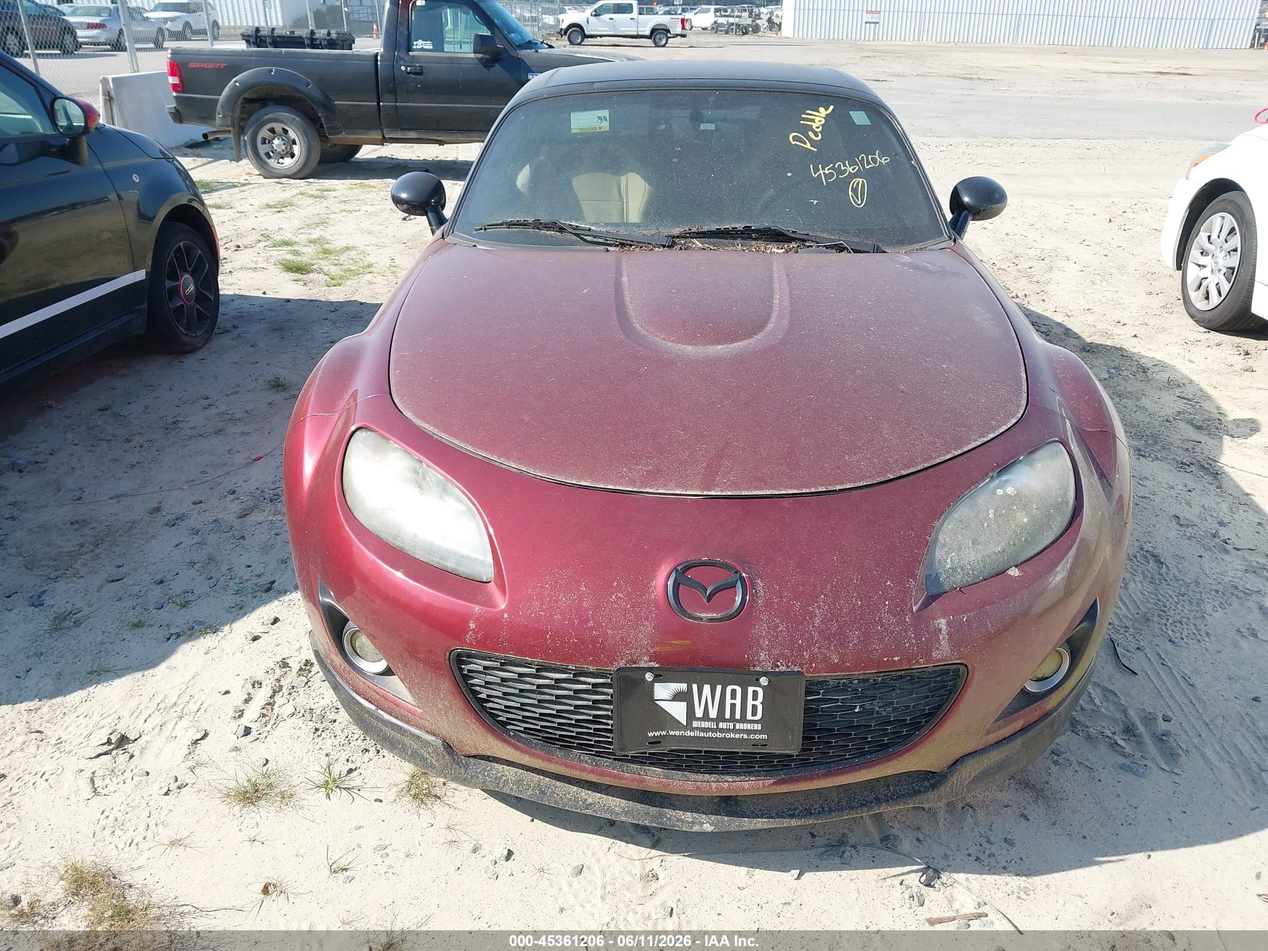 2009 Mazda Mx-5 Miata Grand Touring Burgundy vin: JM1NC26F490202454