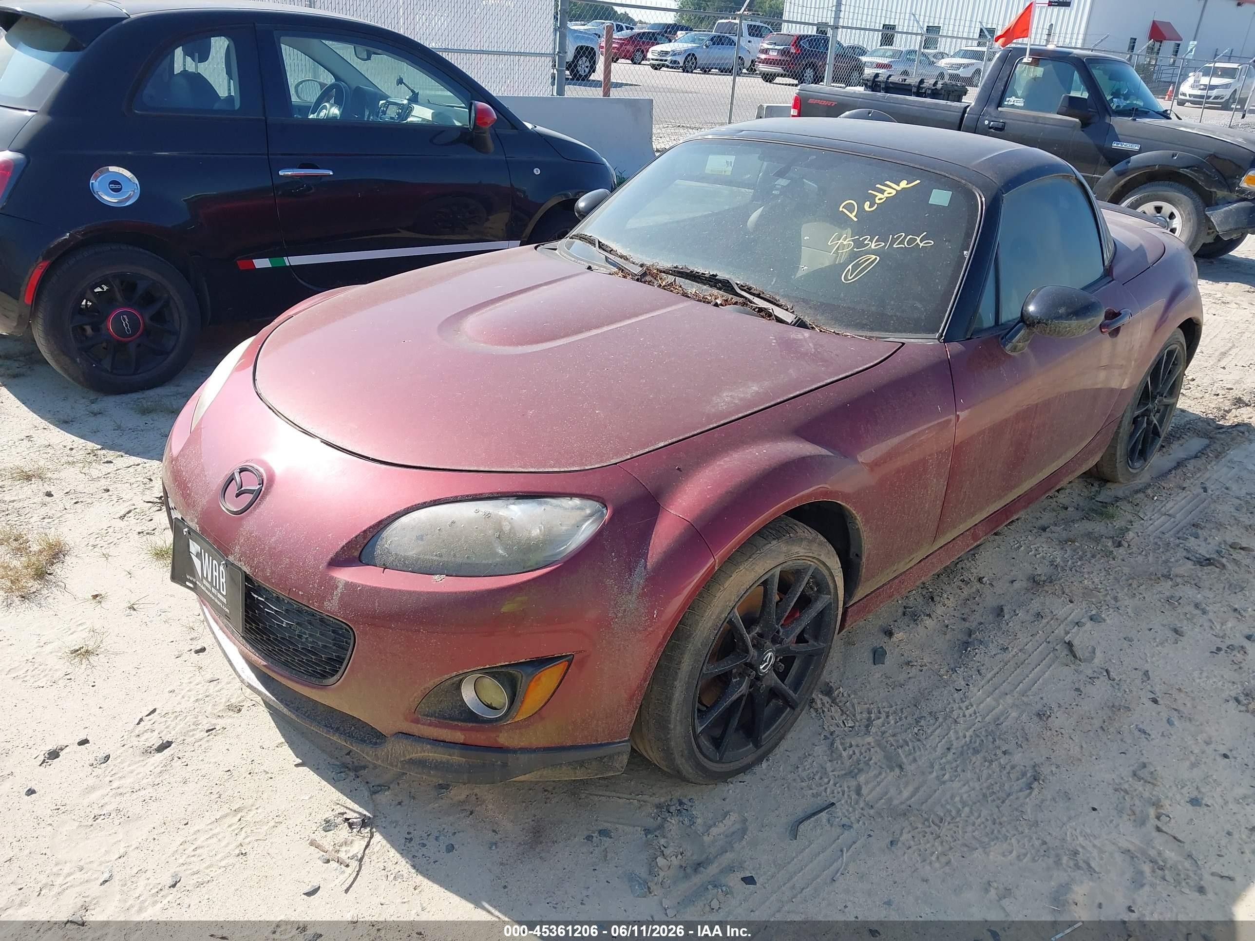 2009 Mazda Mx-5 Miata Grand Touring Burgundy vin: JM1NC26F490202454