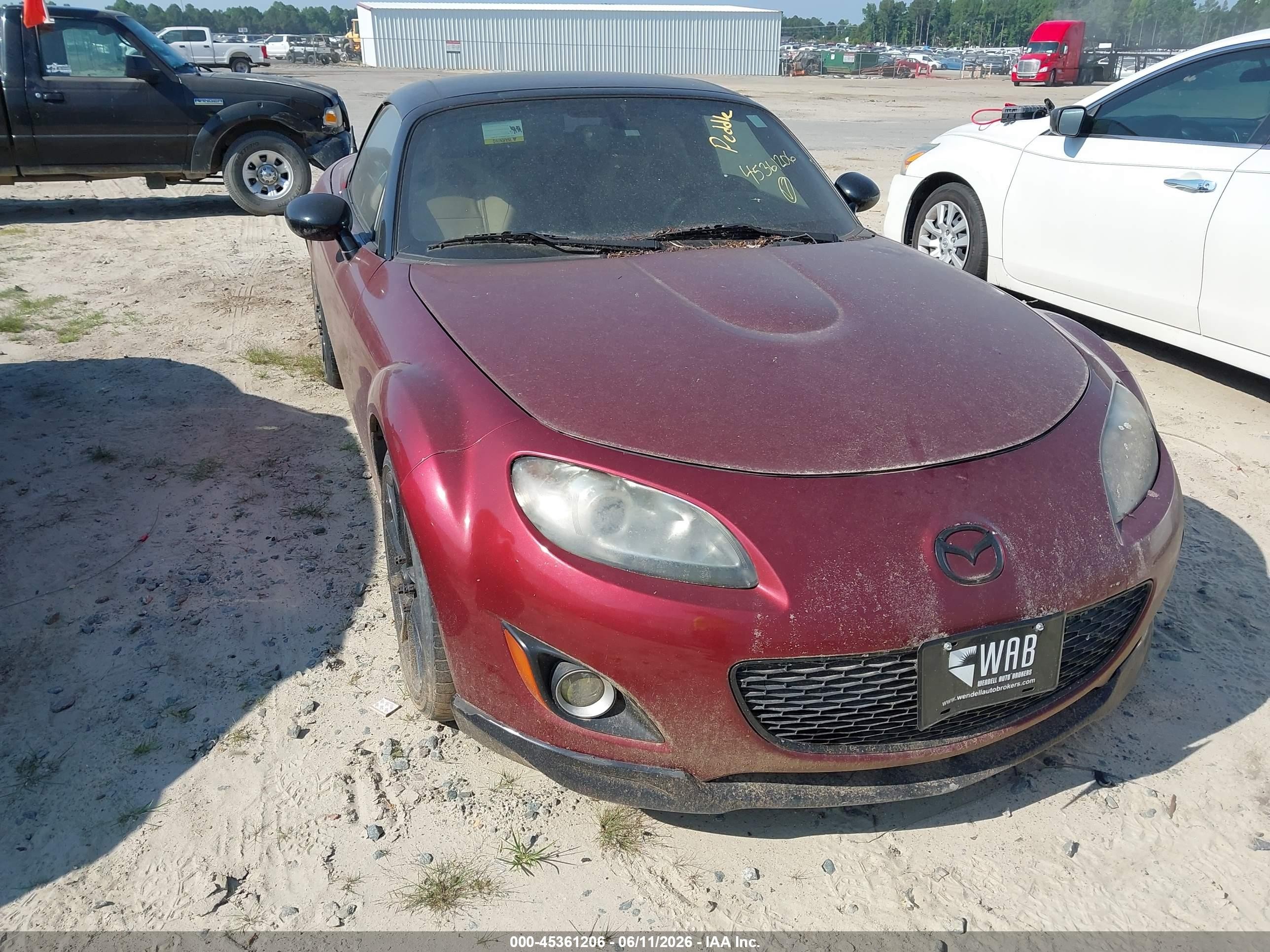 2009 Mazda Mx-5 Miata Grand Touring Burgundy vin: JM1NC26F490202454