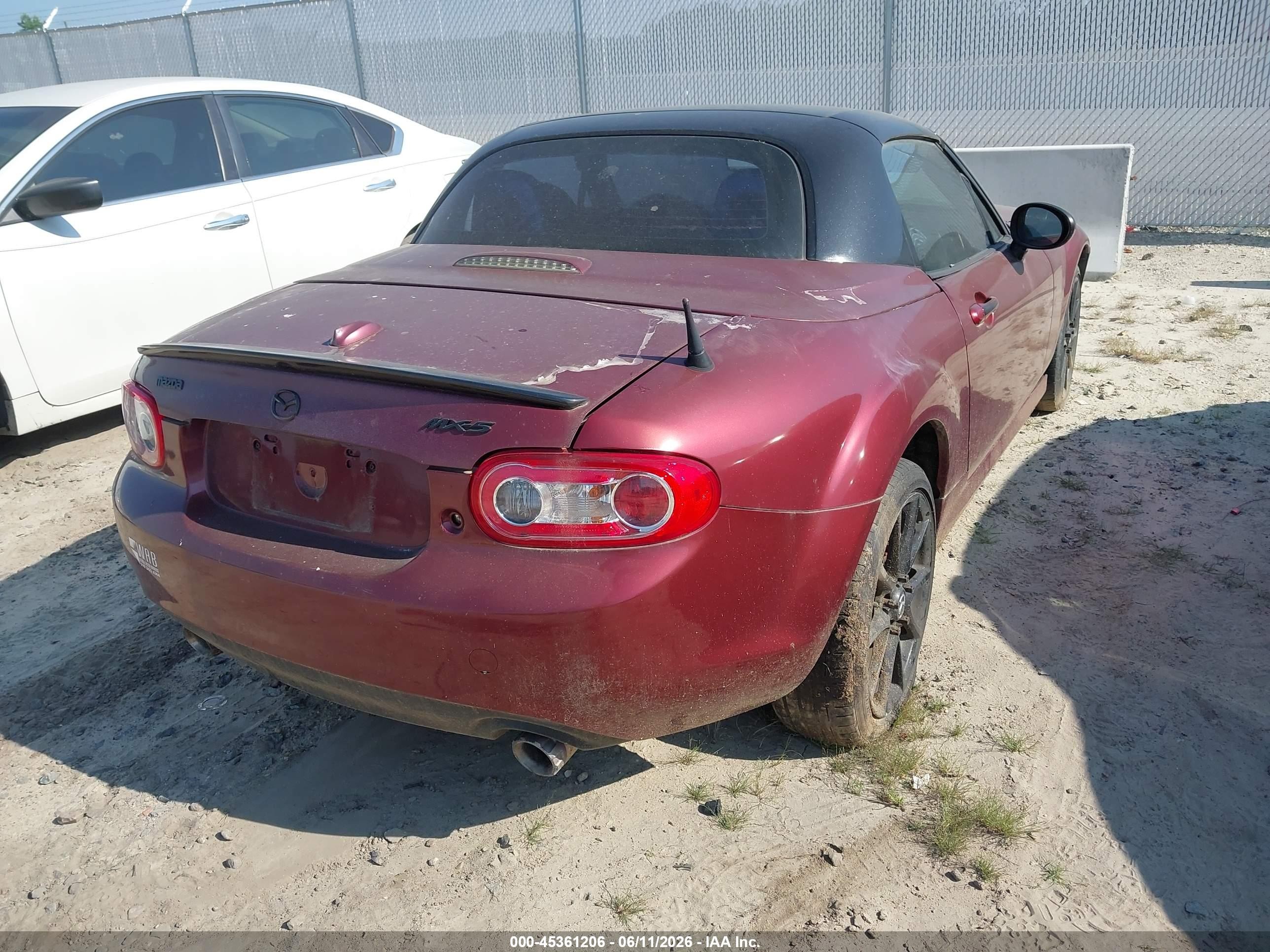2009 Mazda Mx-5 Miata Grand Touring Burgundy vin: JM1NC26F490202454