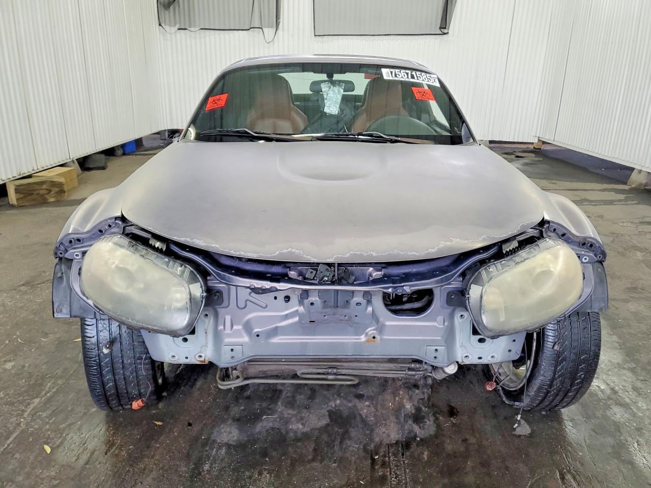 2007 Mazda Mx-5 Miata Gray vin: JM1NC26F570124912
