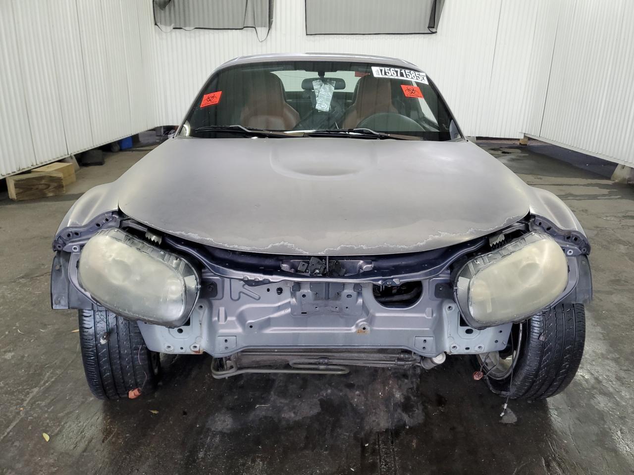 2007 Mazda Mx-5 Miata Gray vin: JM1NC26F570124912 Damage: Front Bumper Reinforcement, Missing, Replacement Required