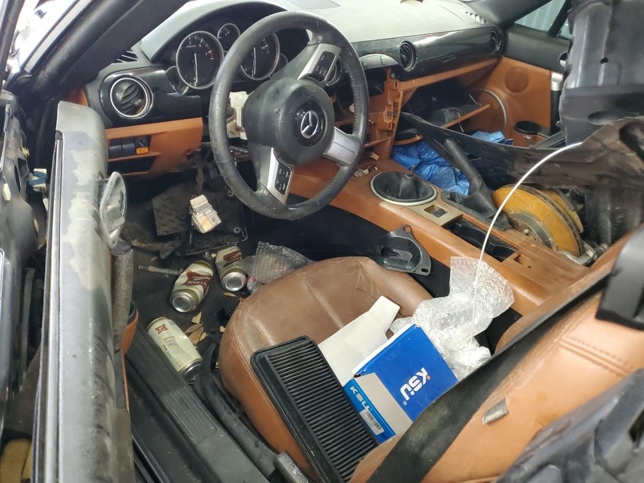 2007 Mazda Mx-5 Miata Gray vin: JM1NC26F570124912 Damage: Dash/Panel, Broken, Replacement Required