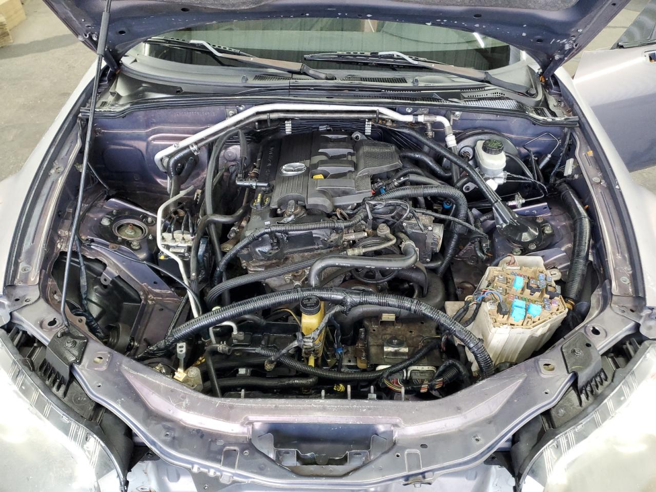 2007 Mazda Mx-5 Miata Gray vin: JM1NC26F570124912 Damage: Battery, Missing, Replacement Required