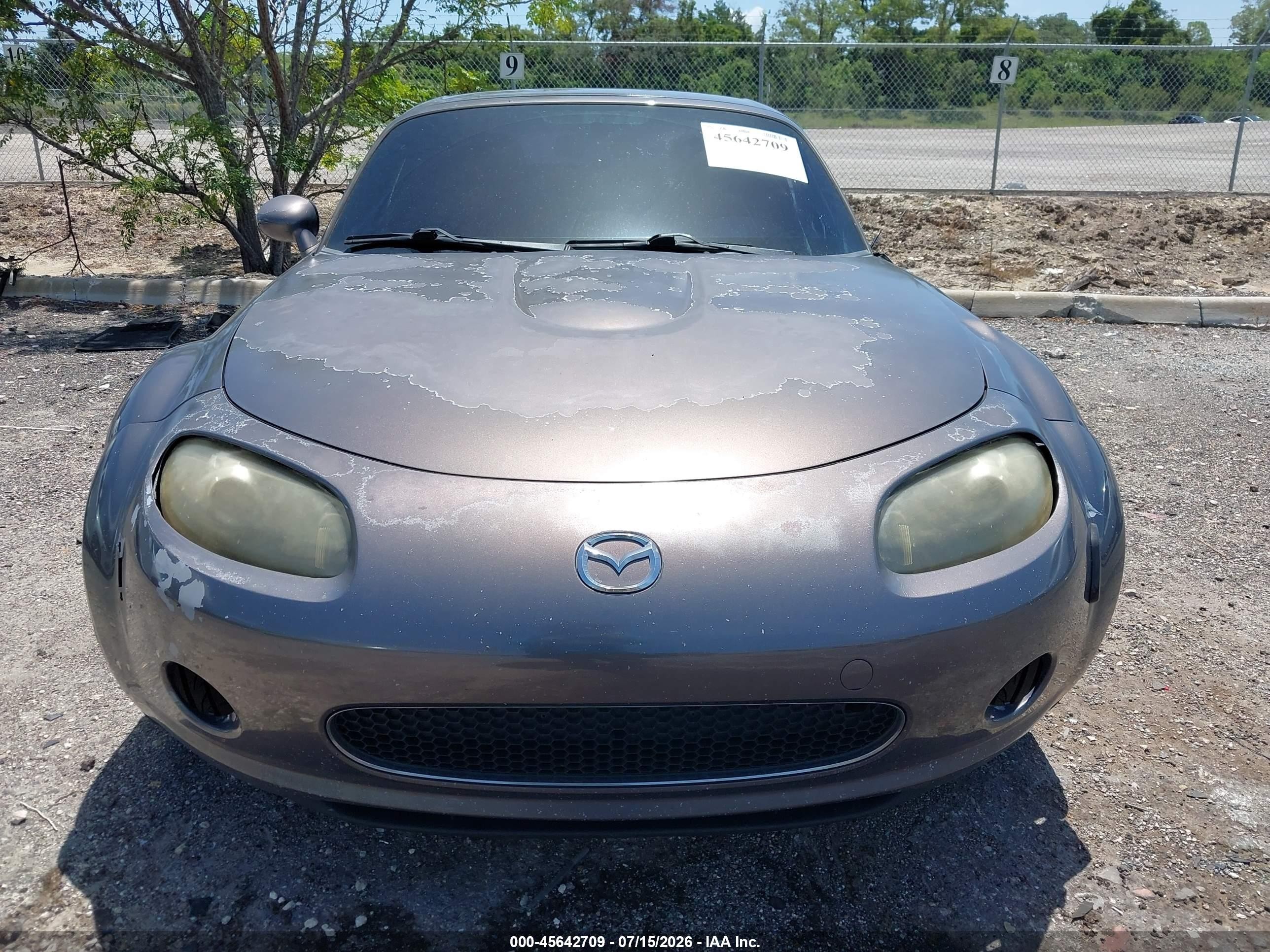 2007 Mazda Mx-5 Grand Touring Gray vin: JM1NC26F670134347