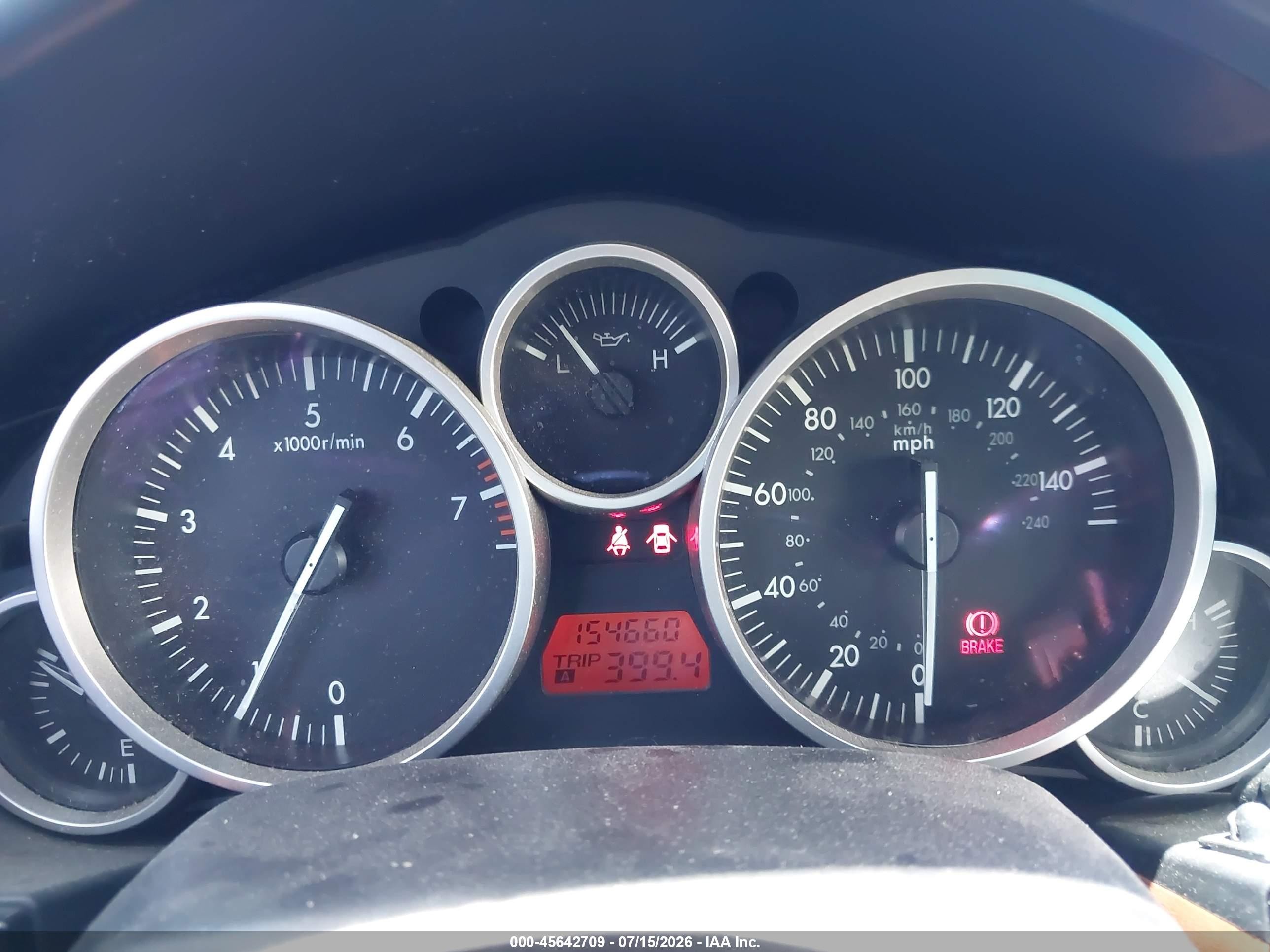 2007 Mazda Mx-5 Grand Touring Gray vin: JM1NC26F670134347