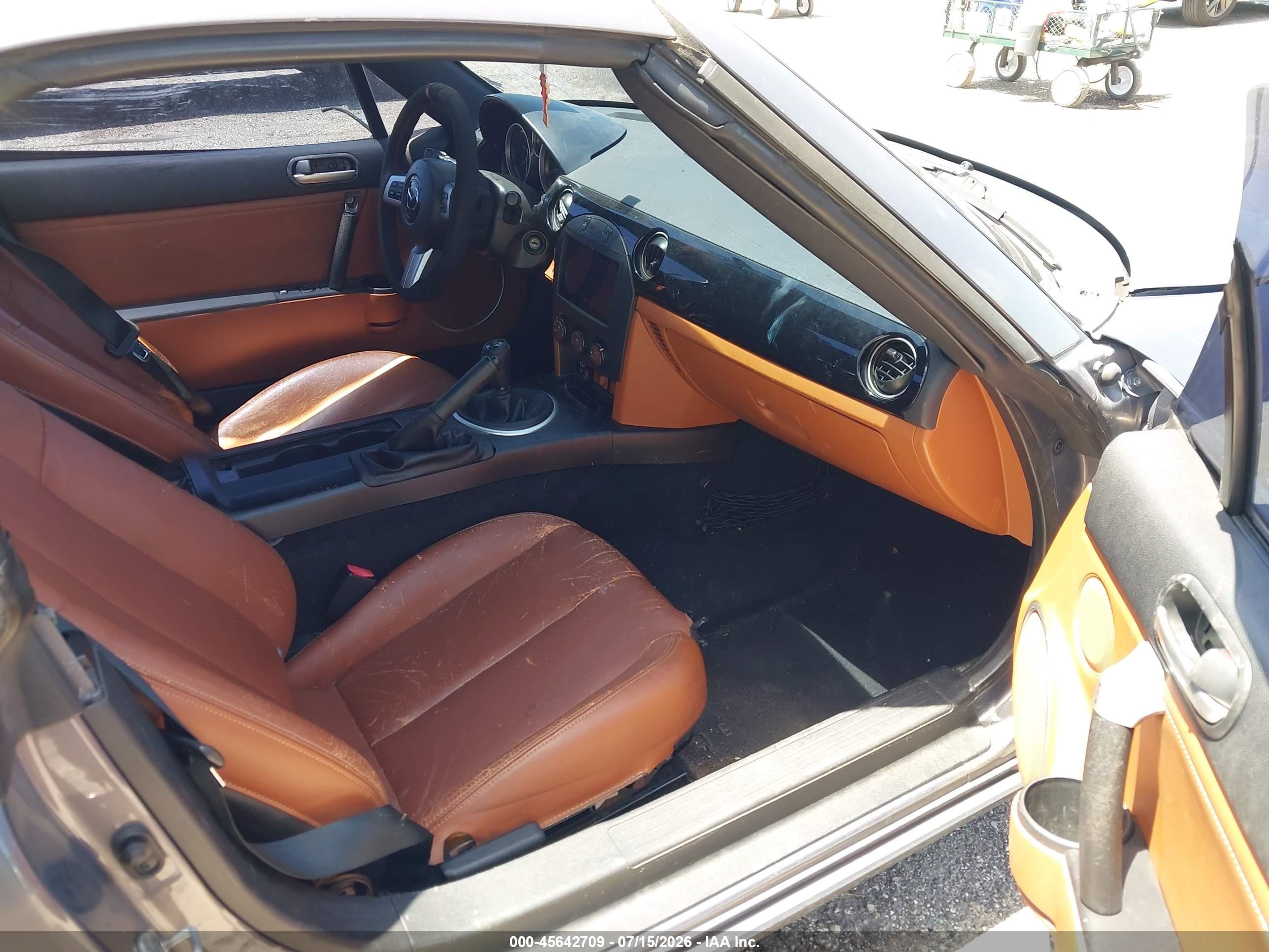 2007 Mazda Mx-5 Grand Touring Gray vin: JM1NC26F670134347