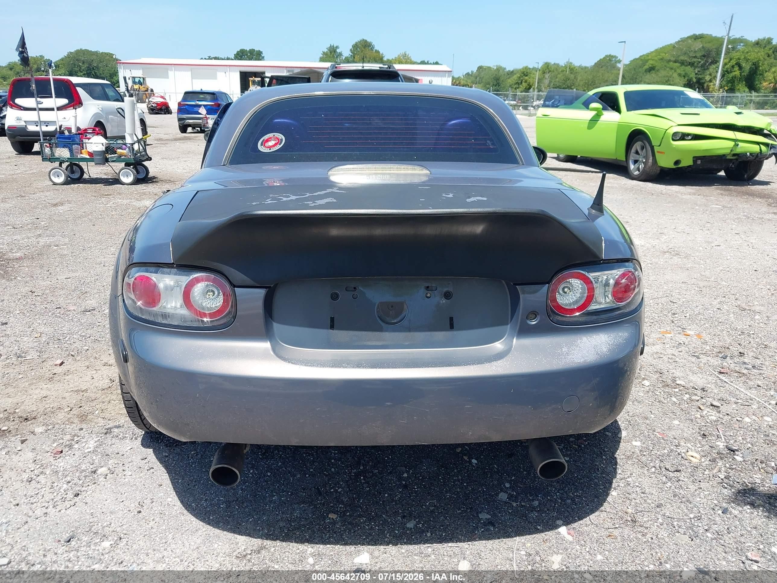 2007 Mazda Mx-5 Grand Touring Gray vin: JM1NC26F670134347