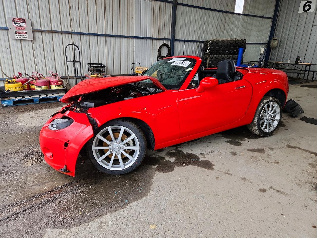 2008 Mazda Mx-5 Miata Red vin: JM1NC26F680152641