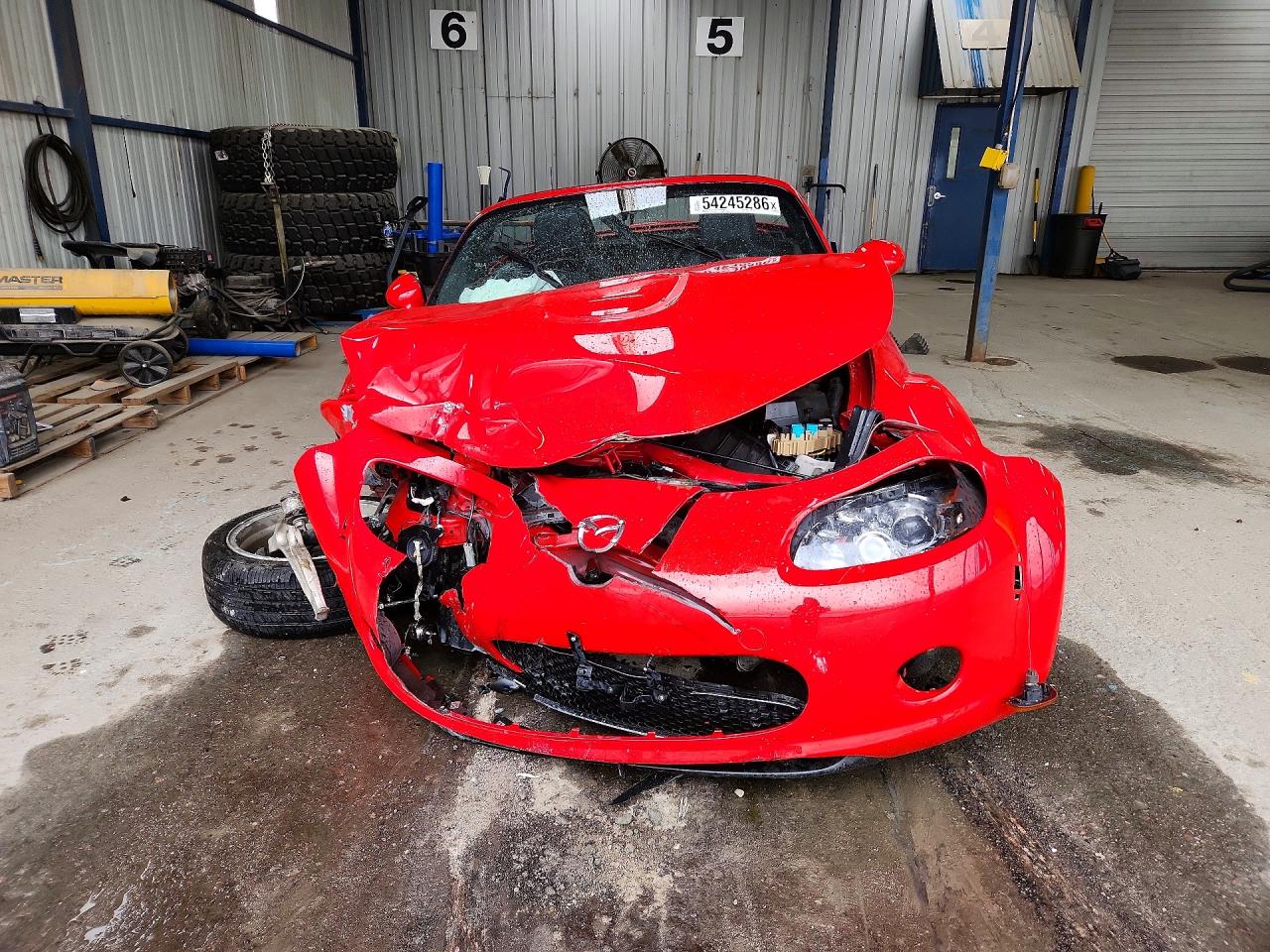 2008 Mazda Mx-5 Miata Red vin: JM1NC26F680152641