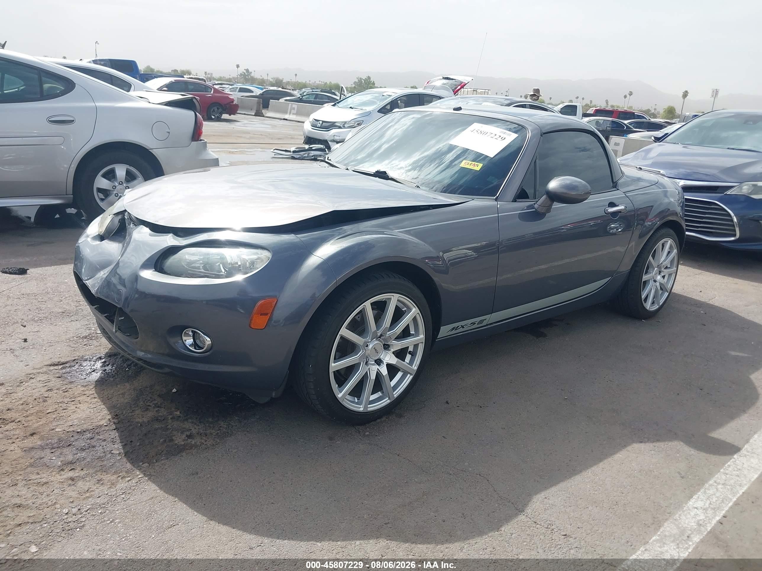 2007 Mazda Mx-5 Grand Touring Gray vin: JM1NC26F770134986