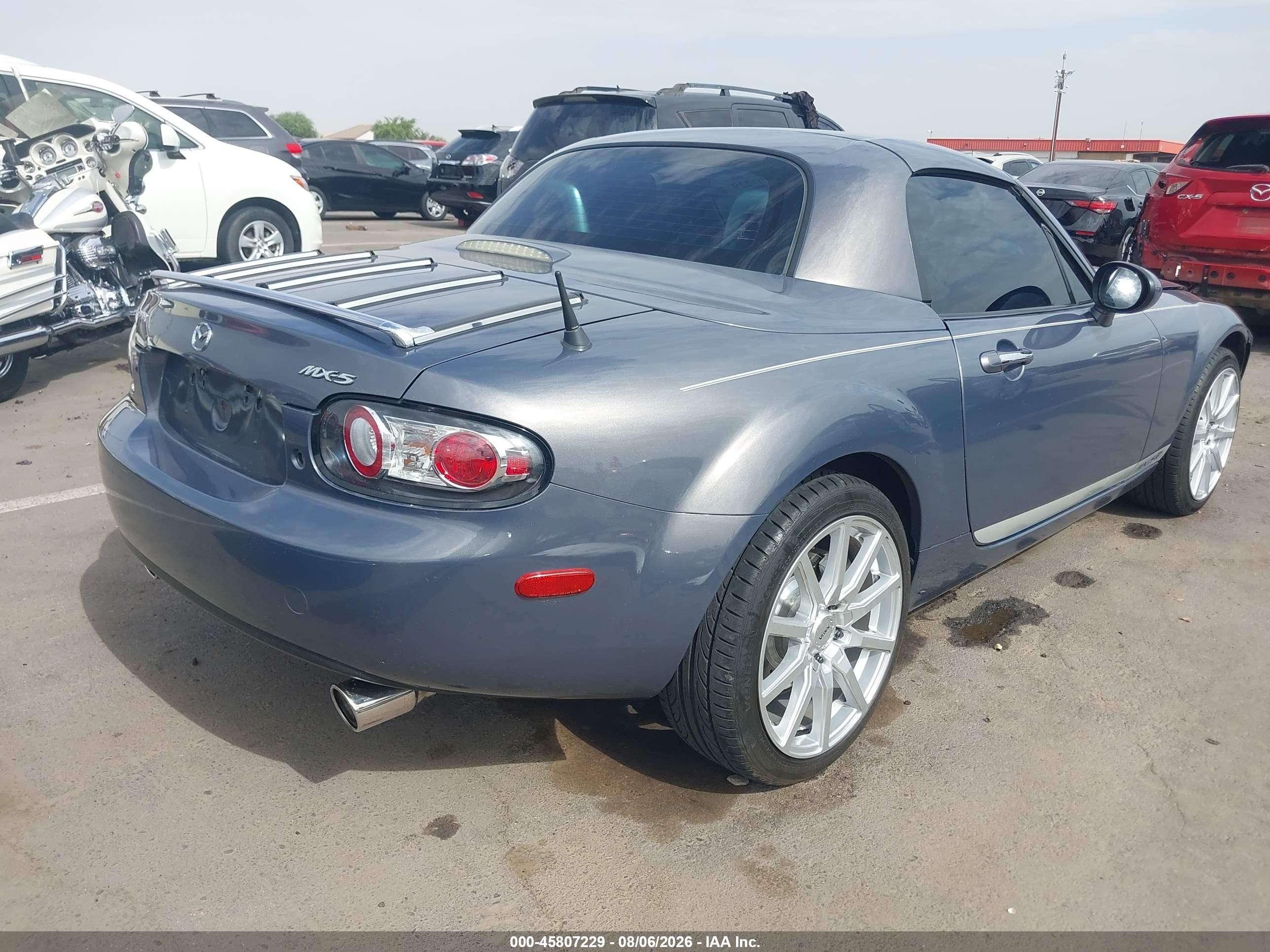 2007 Mazda Mx-5 Grand Touring Gray vin: JM1NC26F770134986