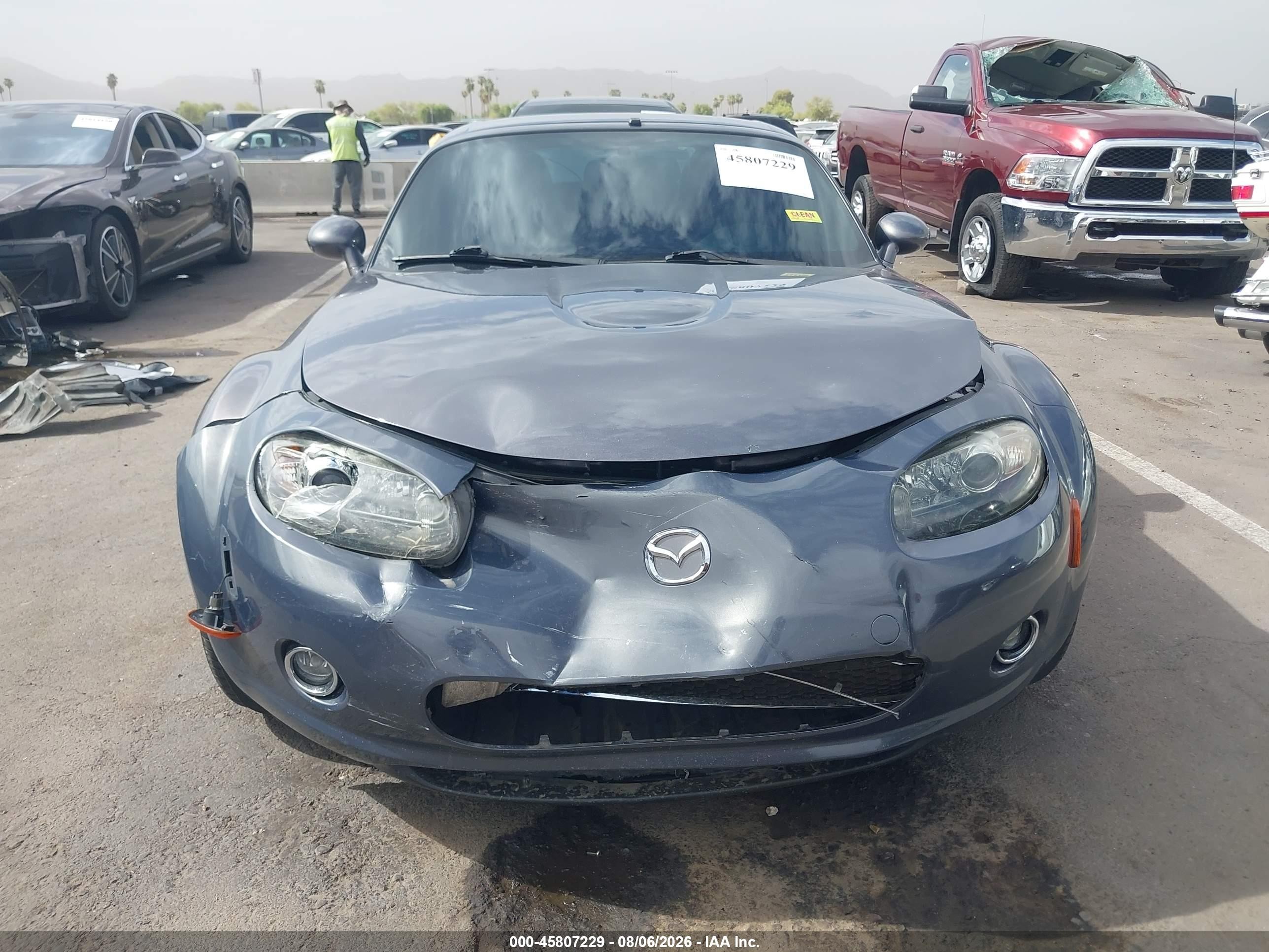 2007 Mazda Mx-5 Grand Touring Gray vin: JM1NC26F770134986